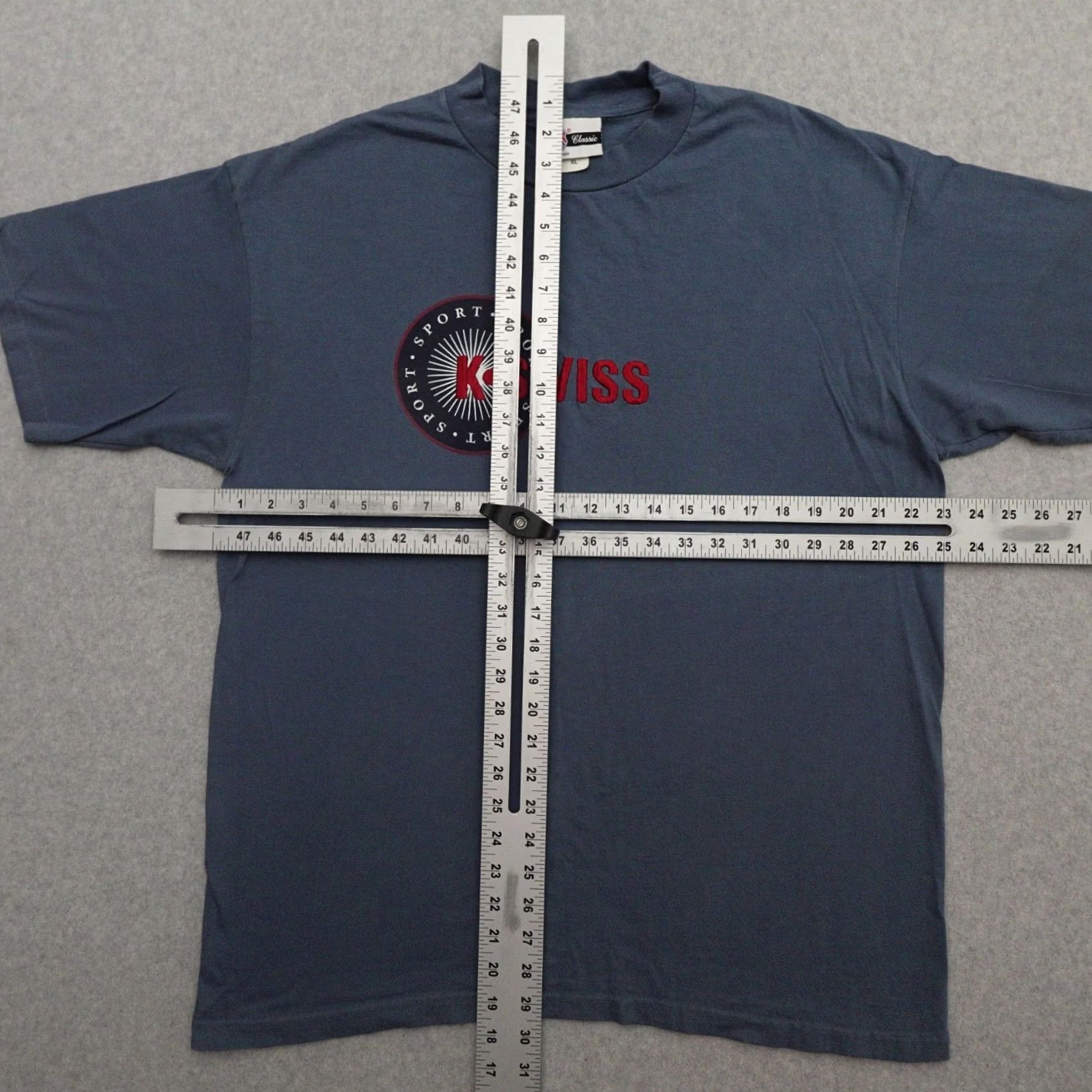 K-Swiss Vintage K-Swiss Tshirt XL (23X29) Embroidered Graphic Classic Sneakers 90s Size US XL / EU 56 / 4 - 3 Thumbnail