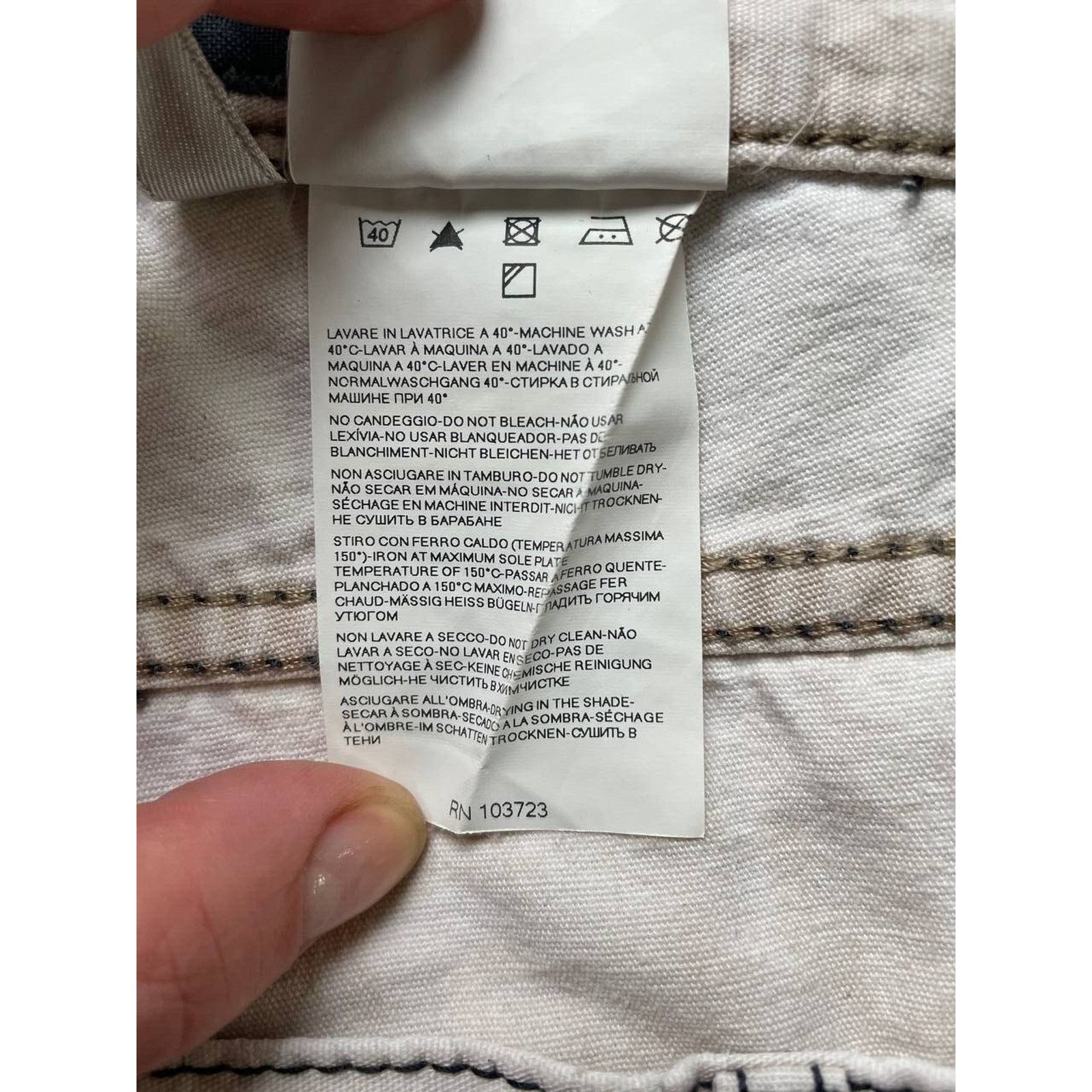 Armani × Vintage Vintage Armani Jeans White Denim Pants Size 36 Straight Fit Size US 36 / EU 52 - 8 Thumbnail