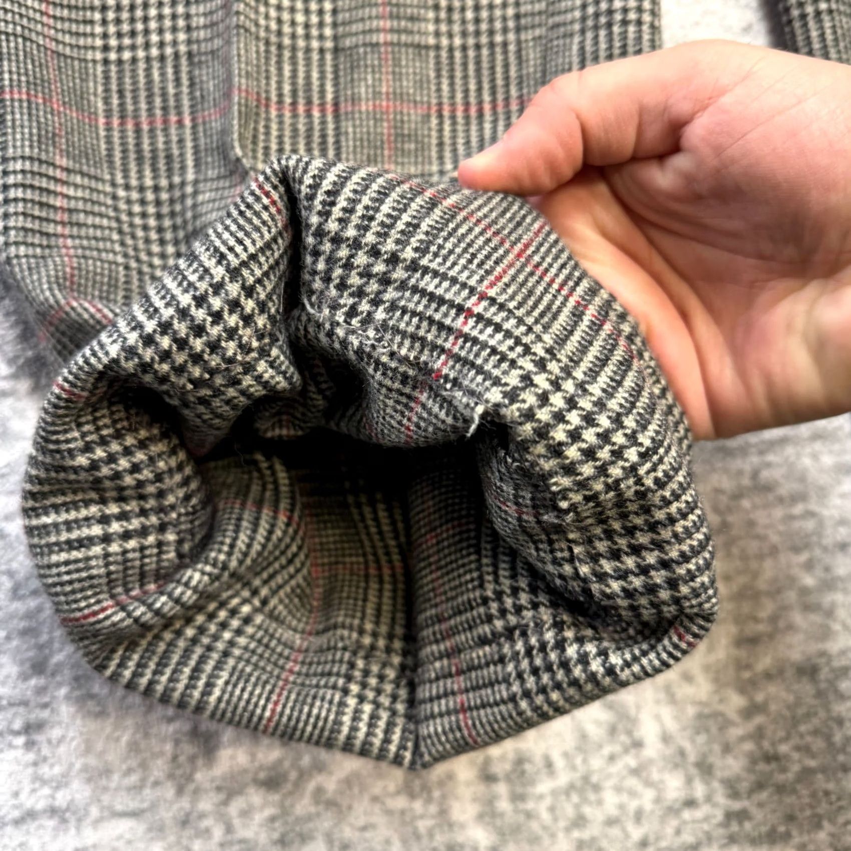 Brooks Brothers Brooks Brothers VTG Pants Mens 36 Gray Glen Check Plaid Wool Trousers Dress Pants Straight Front Wool crepe? Size US 36 / EU 52 - 6 Thumbnail