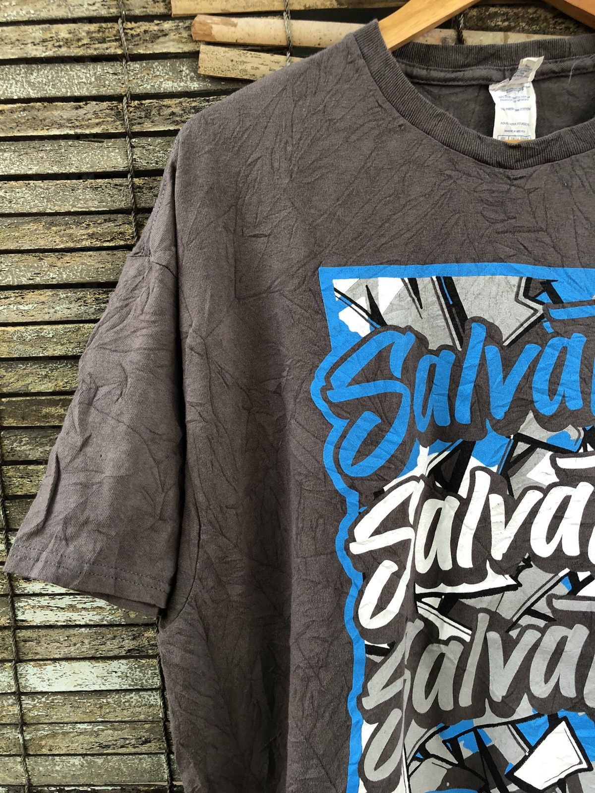 Japanese Brand × Vintage Vintage Y2K Salvation Military Wording Tshirt Size US XXL / EU 58 / 5 - 7 Thumbnail