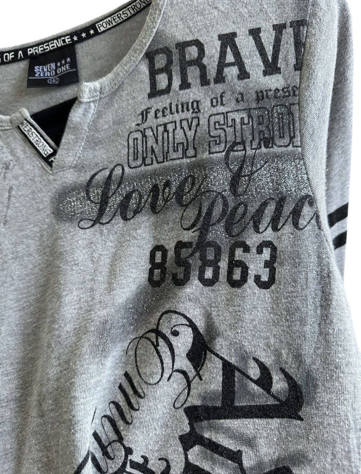 Beauty Beast SICK CROSS JAPANESE S01 CRAZY POEM LS DOUBLE LAYER Size S / US 4 / IT 40 - 4 Thumbnail