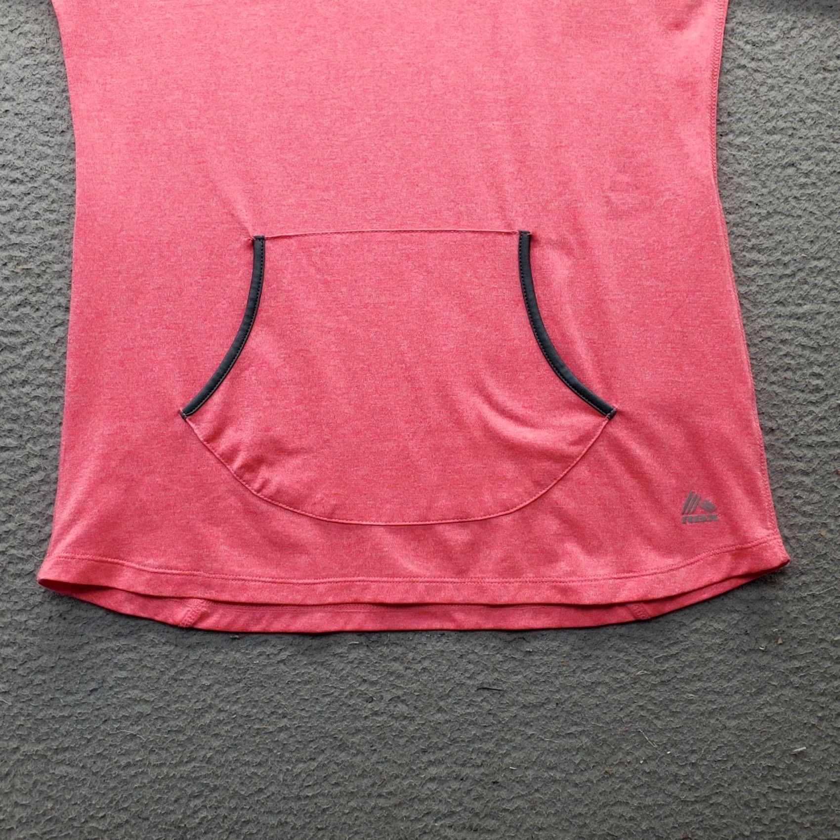 Vintage RBX Active Hoodie Women's M Pink Performance Kangaroo Pocket Thumb Hole Sleeve Shirt Size M / US 6-8 / IT 42-44 - 6 Thumbnail