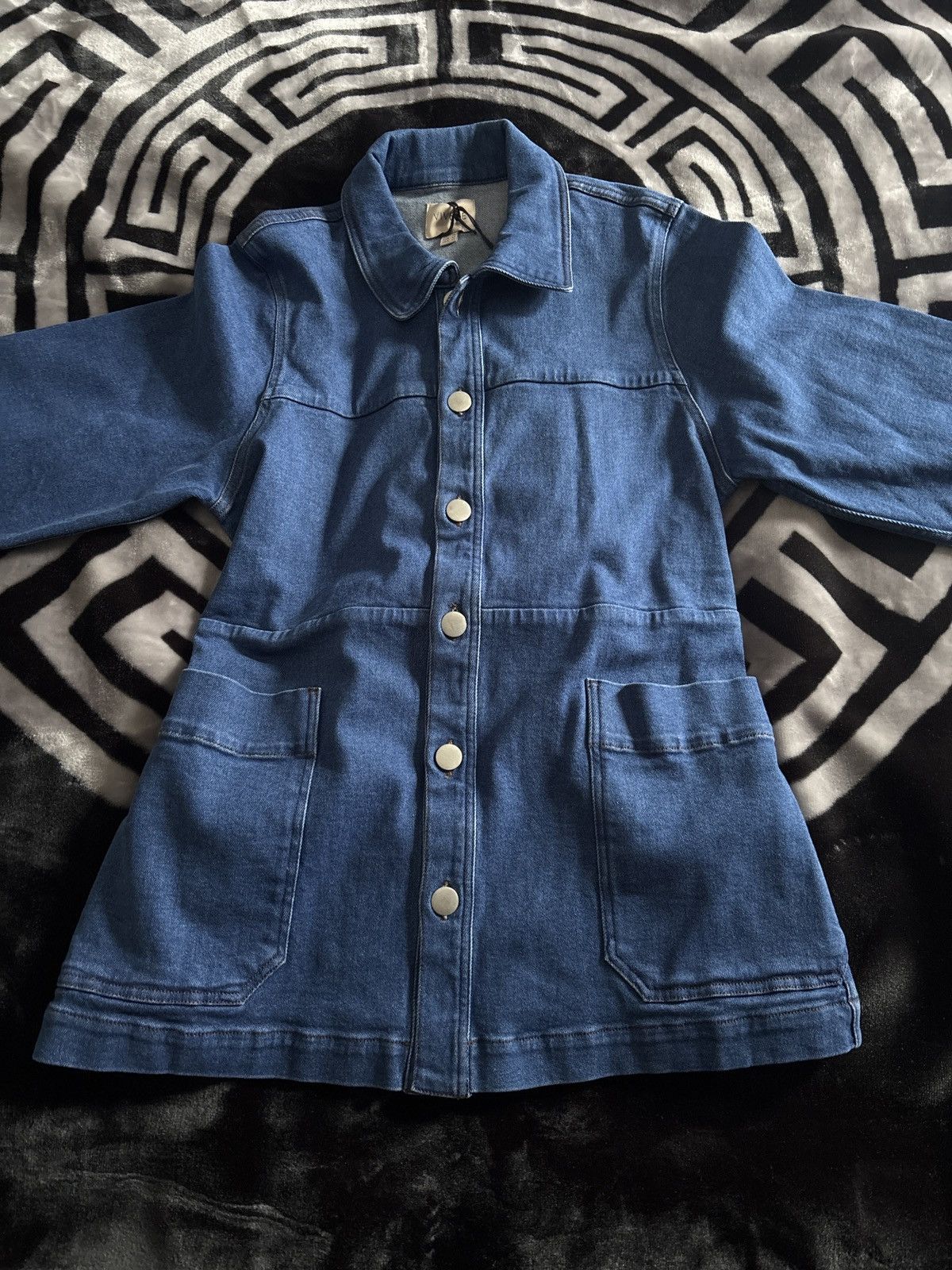 Other VIVERE Macy Belted Longline Denim Jacket Size XL / US 12-14 / IT 48-50 - 3 Thumbnail