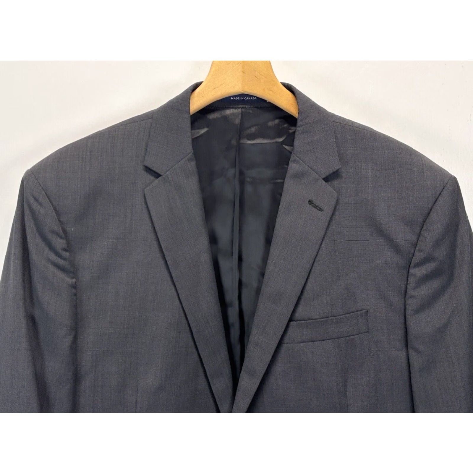 Ralph Lauren Ralph Lauren Blazer Mens Grey 48R Wool 2 Button Career Coat Jacket Mens Size 48R - 2 Thumbnail
