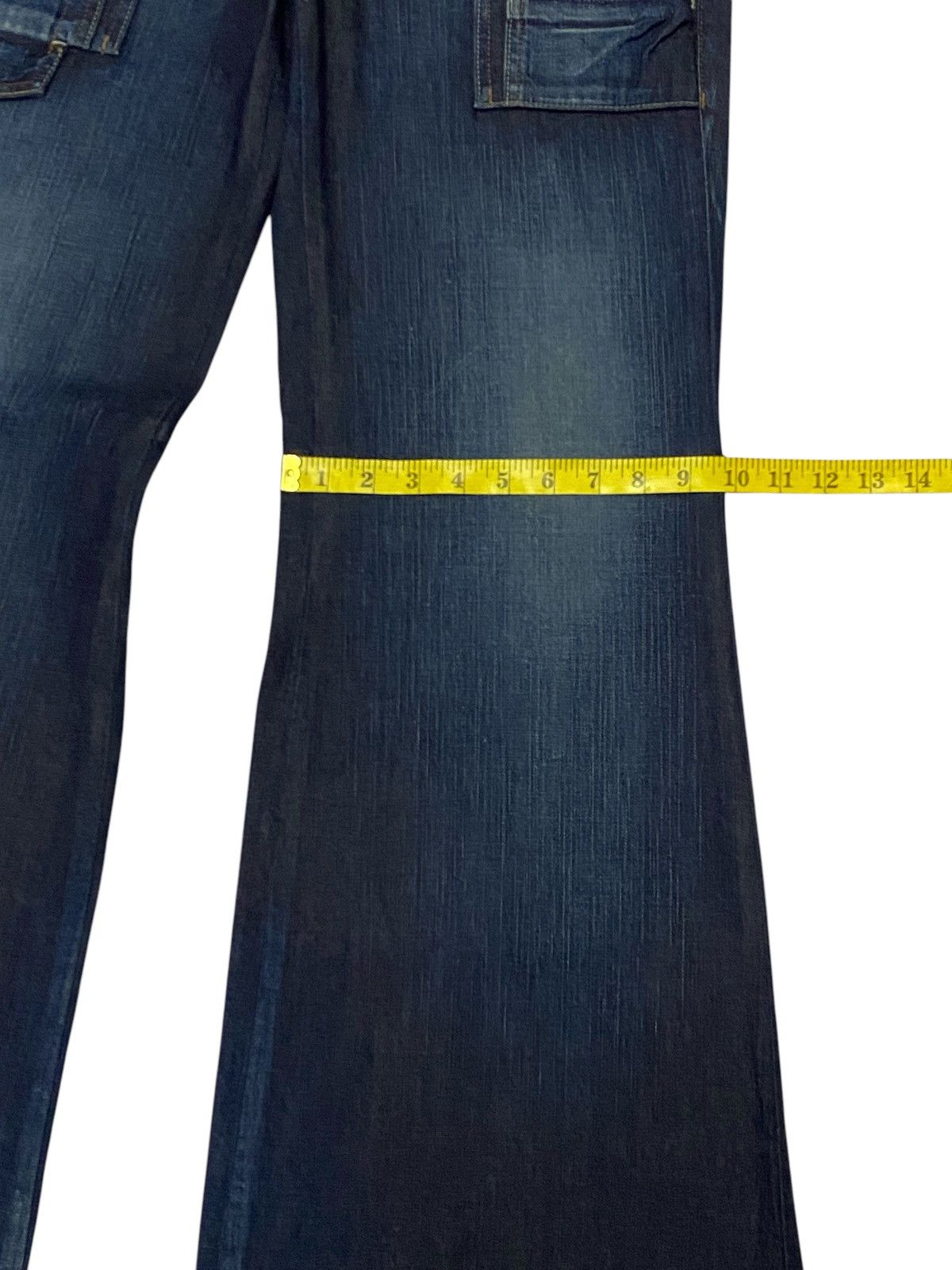 Marithe + Francois Girbaud 💃 Francois Girbaud Flare Wide Leg Palazzo Denim Jeans Size 29" - 21 Thumbnail