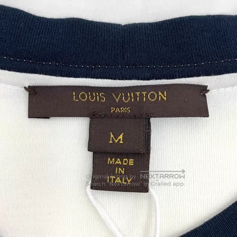 Louis Vuitton Louis Vuitton White striped cotton round neck short sleeve Size M / US 6-8 / IT 42-44 - 5 Thumbnail