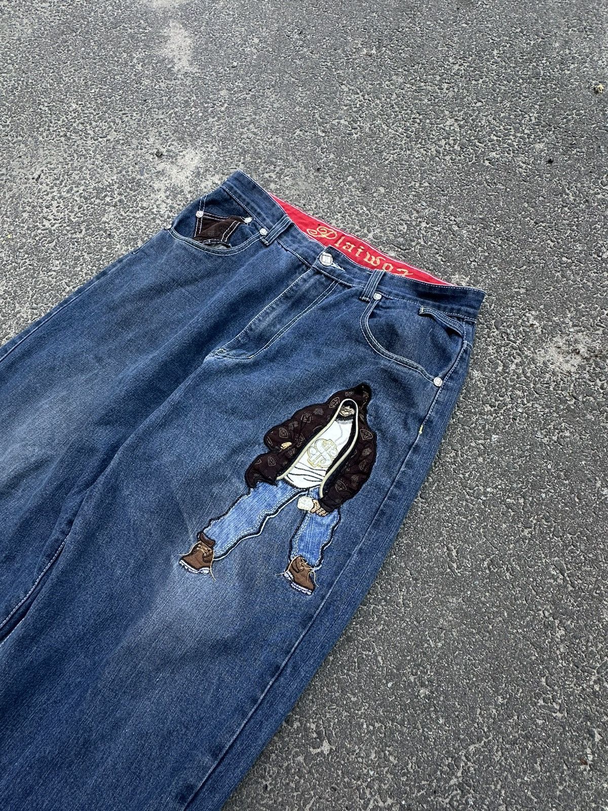 Other Baggy Rap Jeans JNCO Style 90s Wide Leg Size US 34 / EU 50 - 3 Thumbnail