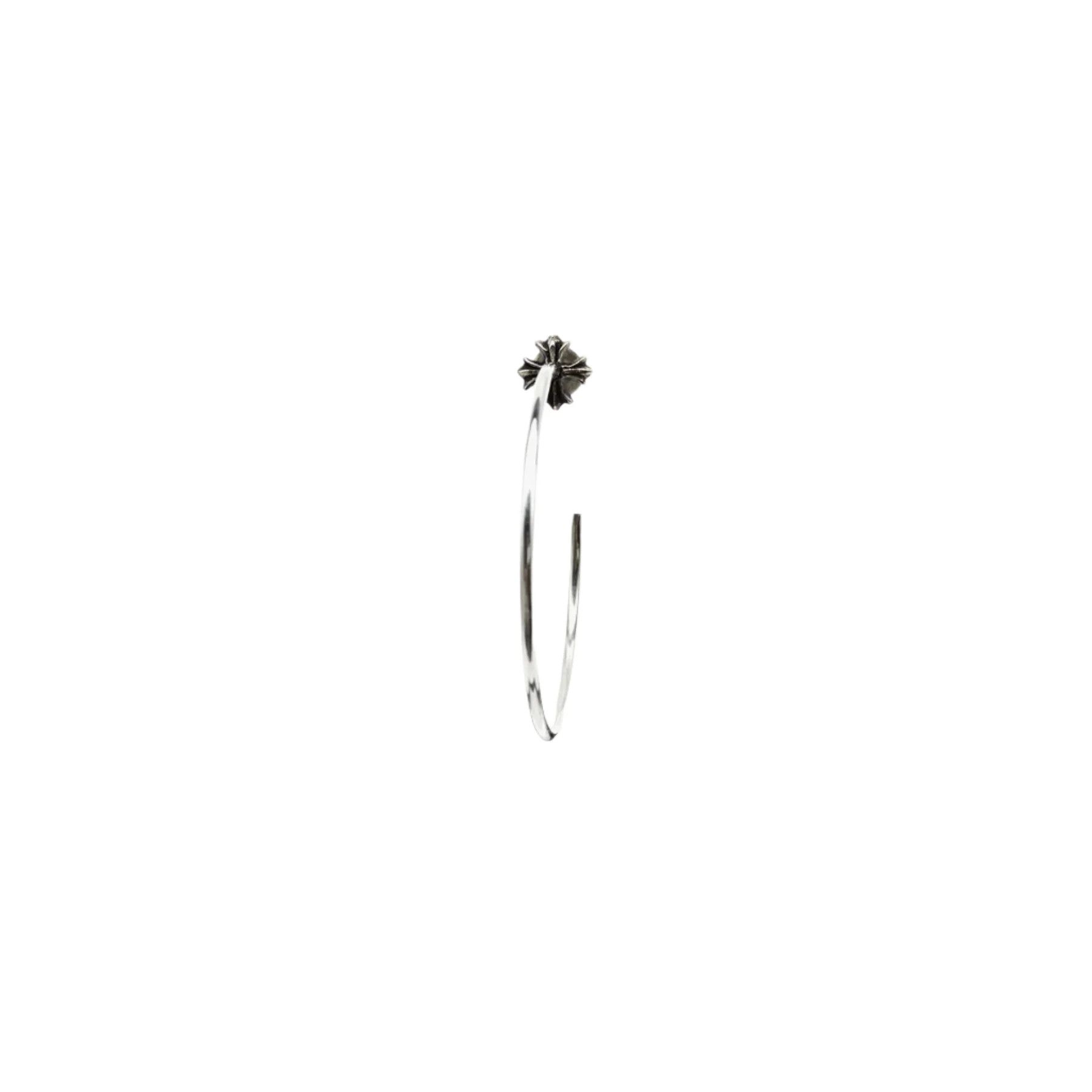 Chrome Hearts Chrome Hearts Silver Cross Earring Hoop Size ONE SIZE - 3 Thumbnail