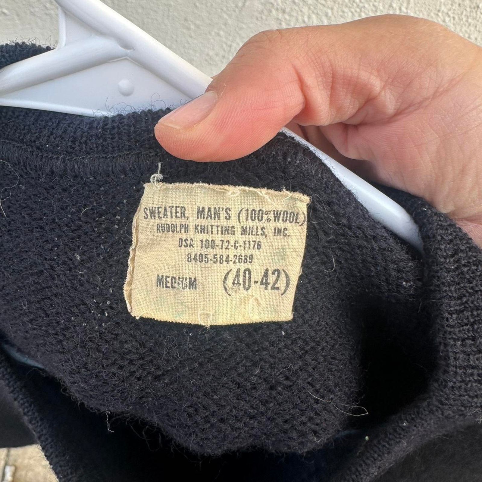 Polo Ralph Lauren 1960s navyblack 100 wool sweater Size US S / EU 44-46 / 1 - 2 Thumbnail