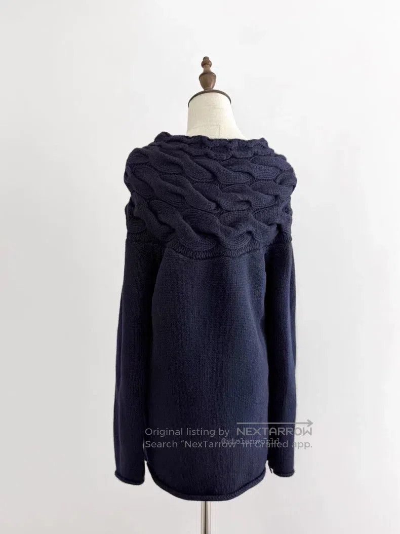 Comme des Garcons Comme des Garcons Herringbone Knit Wool Top Size S / US 4 / IT 40 - 2 Thumbnail