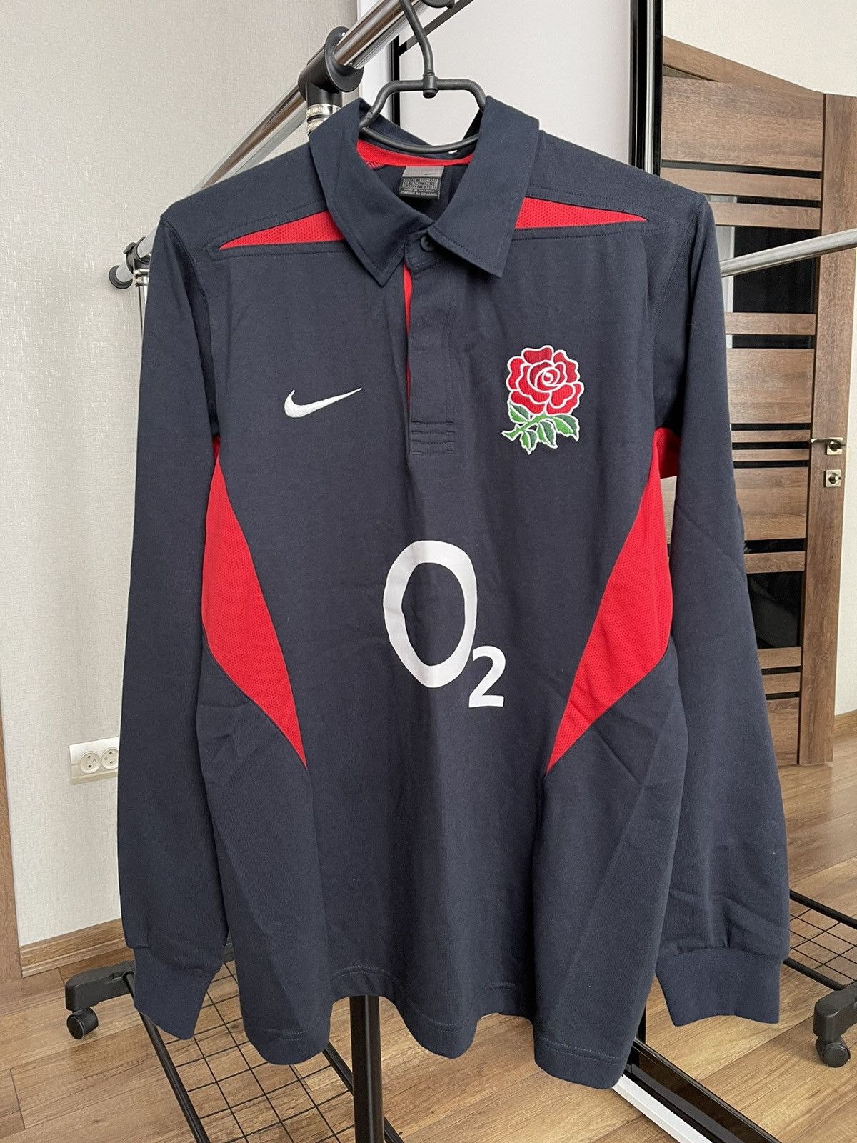 Nike England Vintage Polo Rugby 90s