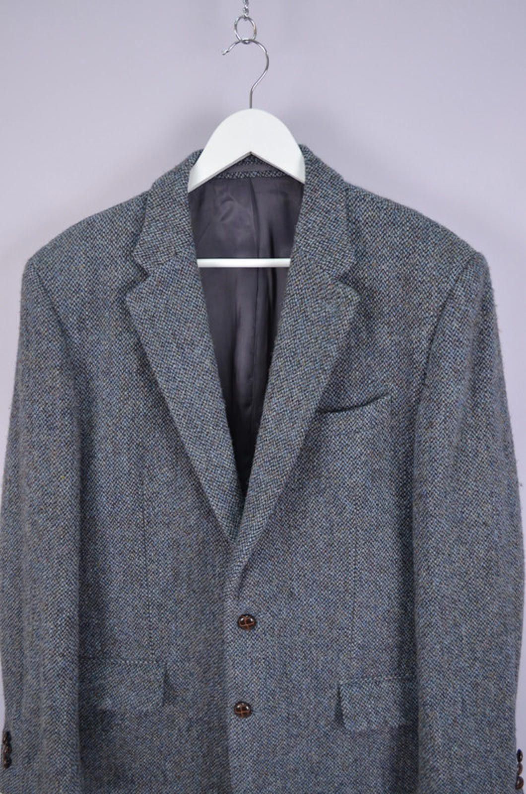 Harris Tweed Harris Tweed Mens Tweed Knit Blazer Jacket Sz EU52/UK42 or L Size 42R - 2 Thumbnail