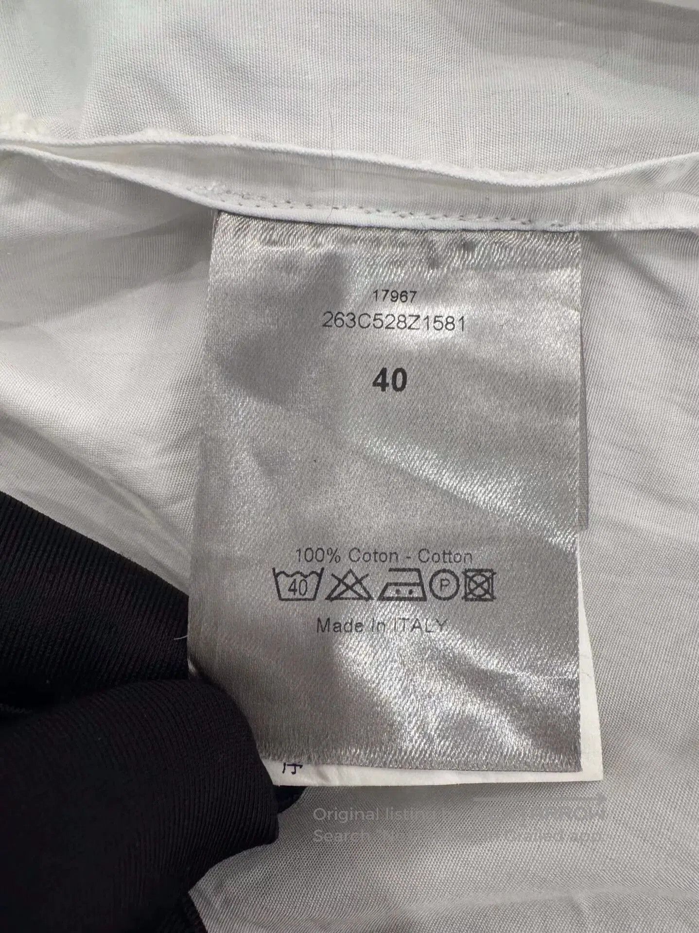 Dior Dior Homme White Splatter Collar Shirt. Size US XXS / EU 40 - 5 Thumbnail