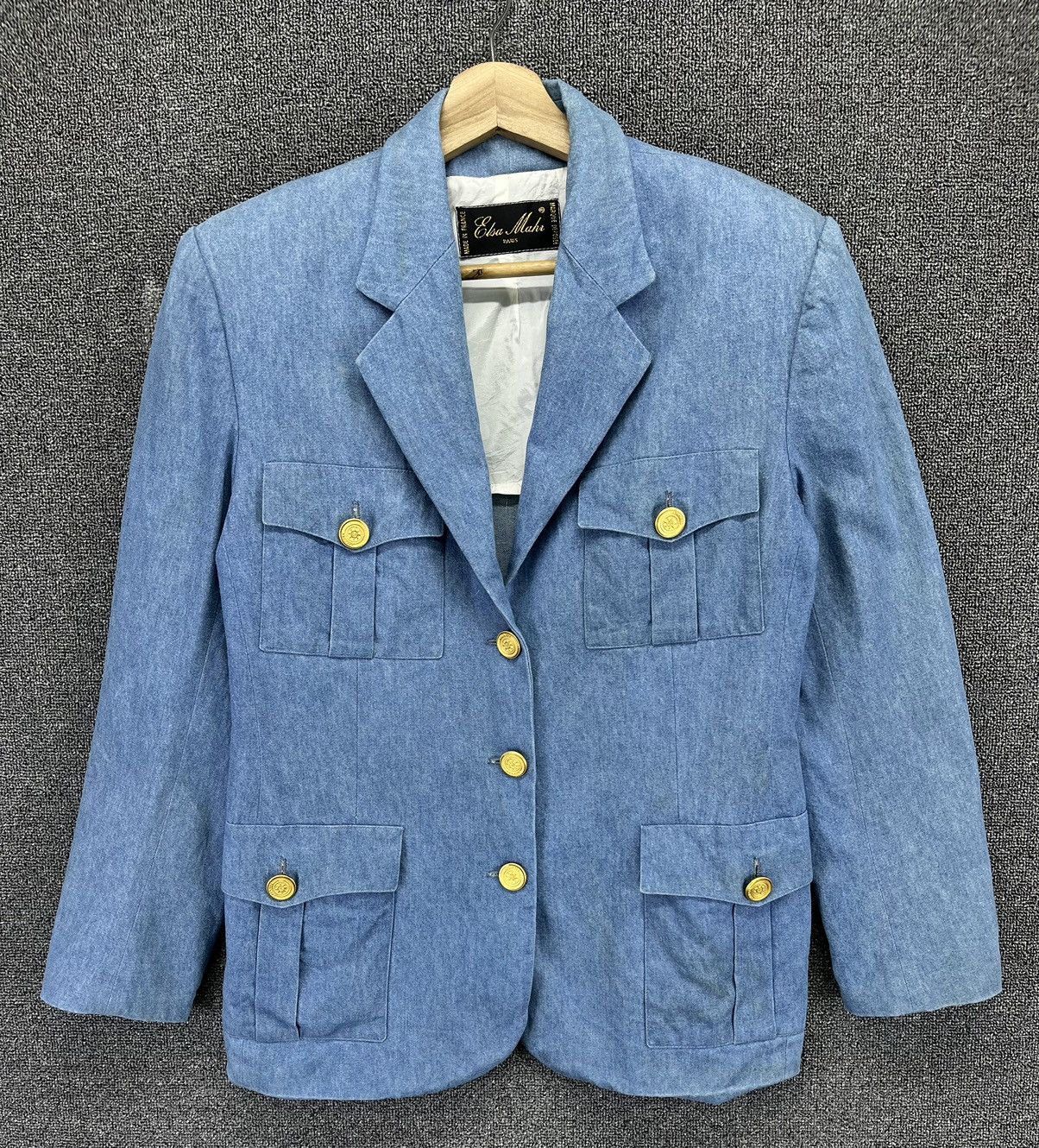 Vintage Vintage Elsa Denim Coats Jacket Size M / US 6-8 / IT 42-44 - 1 Thumbnail