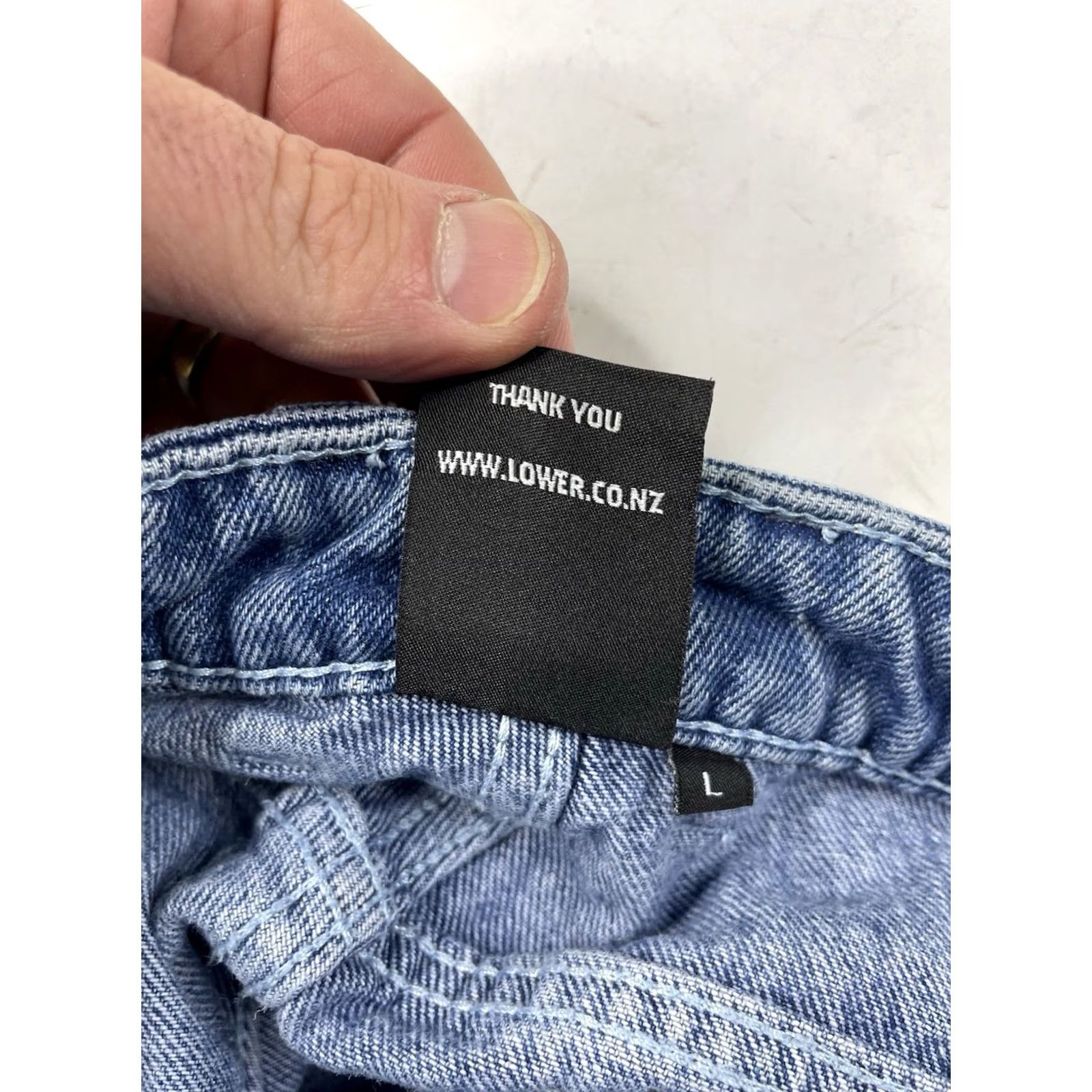 Vintage VINTAGE Lower Jeans Wide-Leg Baggy Skater Denim 90s Y2K Grunge Regular Men L Blue Convertible Shorts Size US 33 - 5 Thumbnail