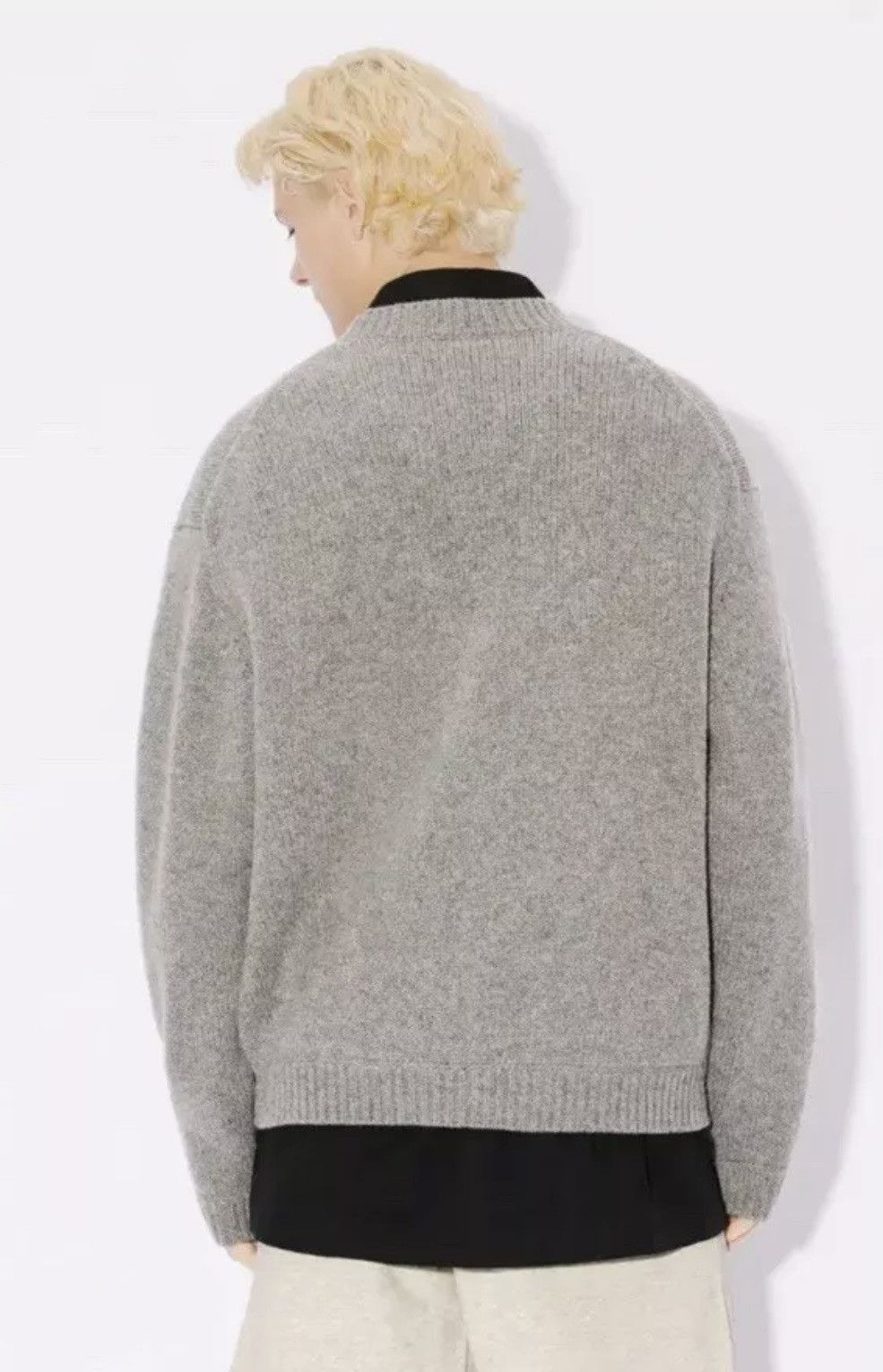 Kenzo KENZO ELEPHANT' EMBROIDERED JUMPER Misty Grey Medium Wool Size US M / EU 48-50 / 2 - 9 Thumbnail