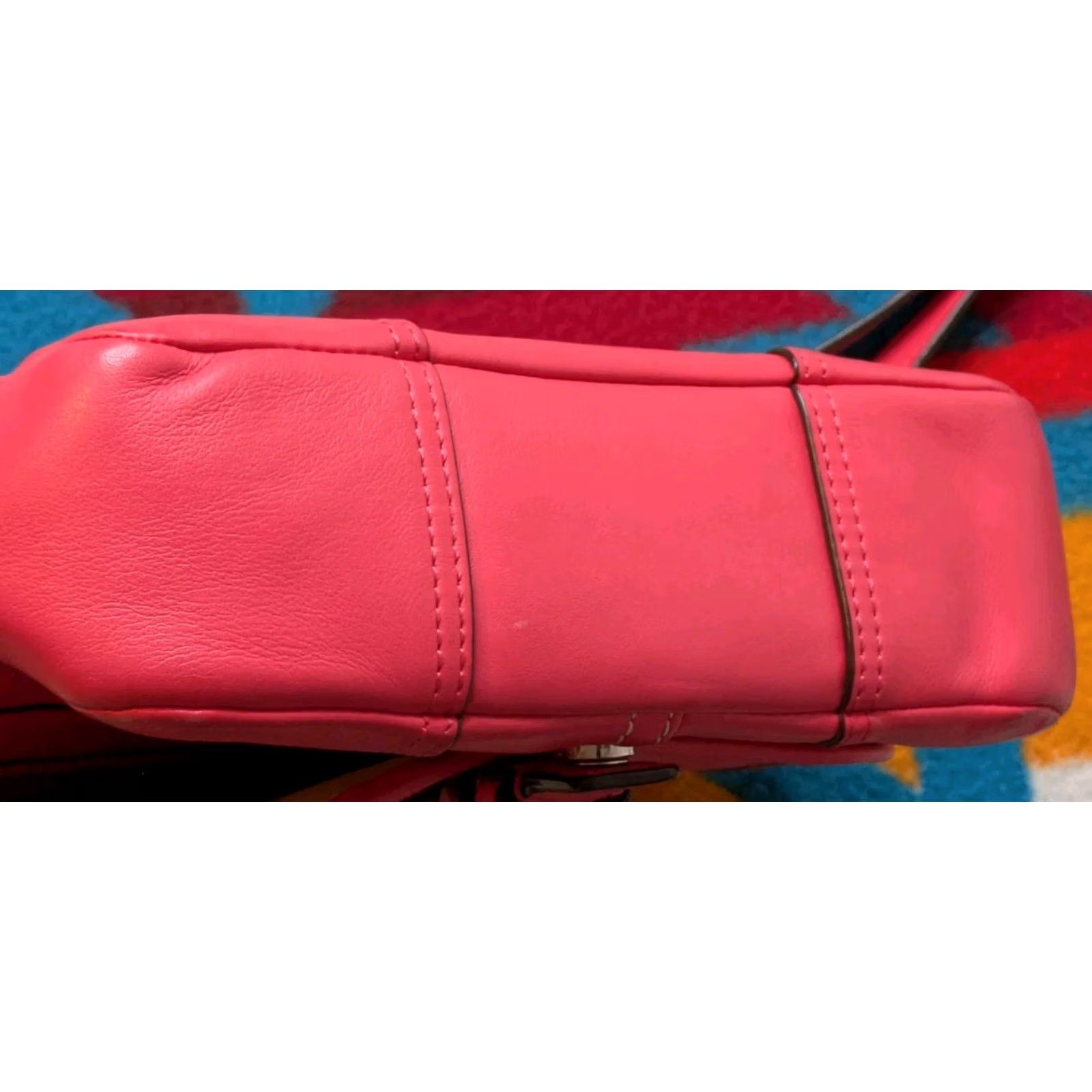 Coach Coach Hadley Crossbody Purse Medium Leather Pink Shoulder Strap Womens Size ONE SIZE - 5 Thumbnail