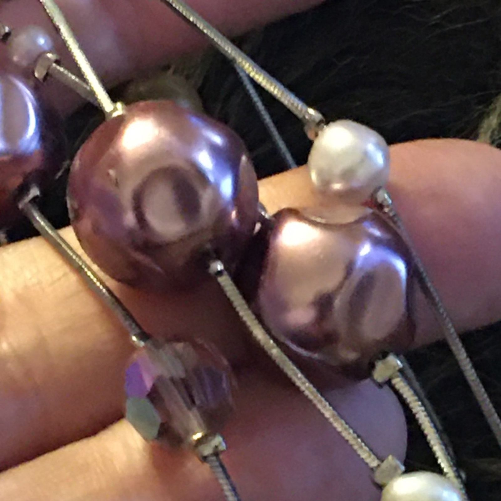 Jewelry Glass bead accent silver snake chain necklace Size ONE SIZE - 6 Thumbnail