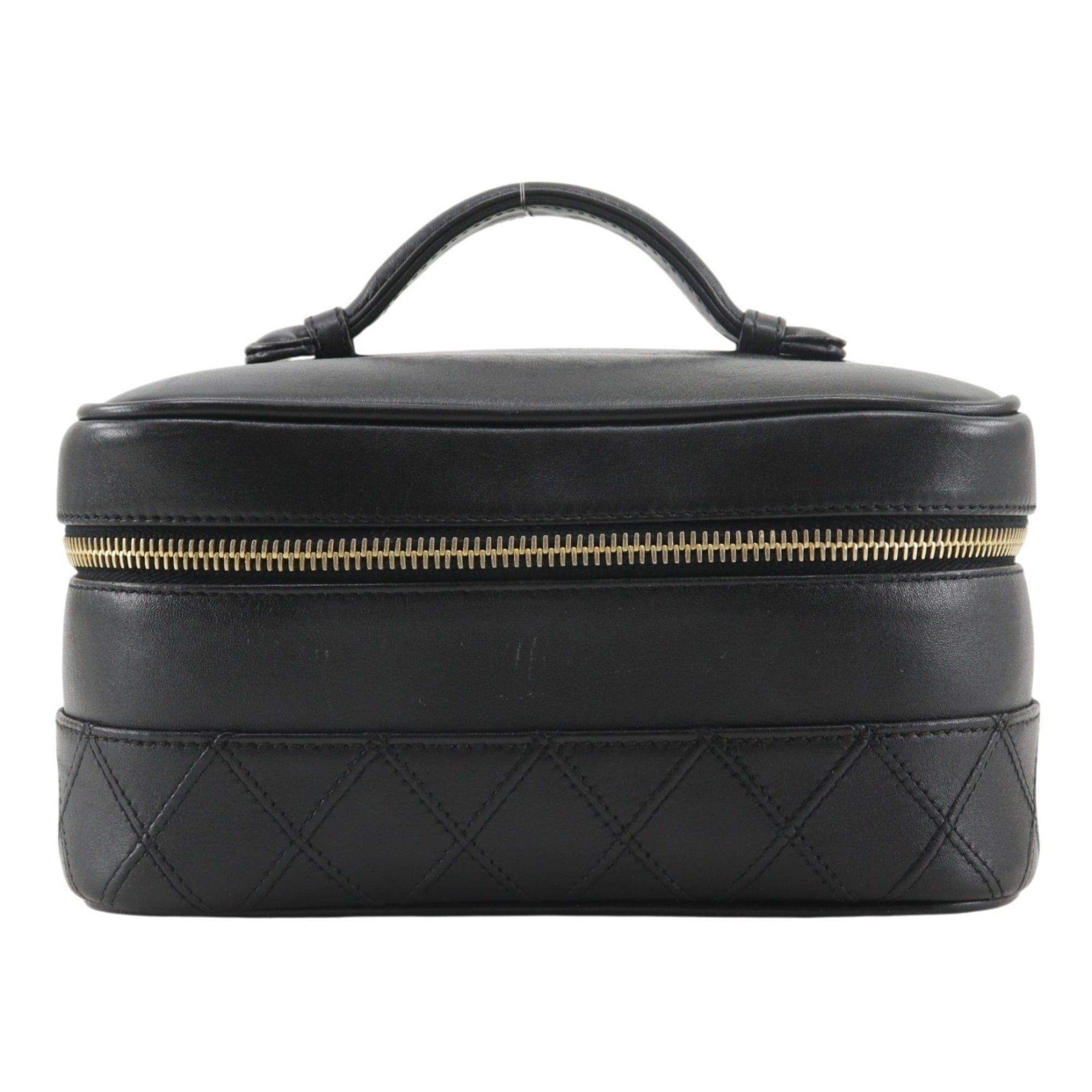 Chanel Chanel Bicolole Vanity Pouch, Calfskin, Black, Women's Size ONE SIZE - 1 Thumbnail
