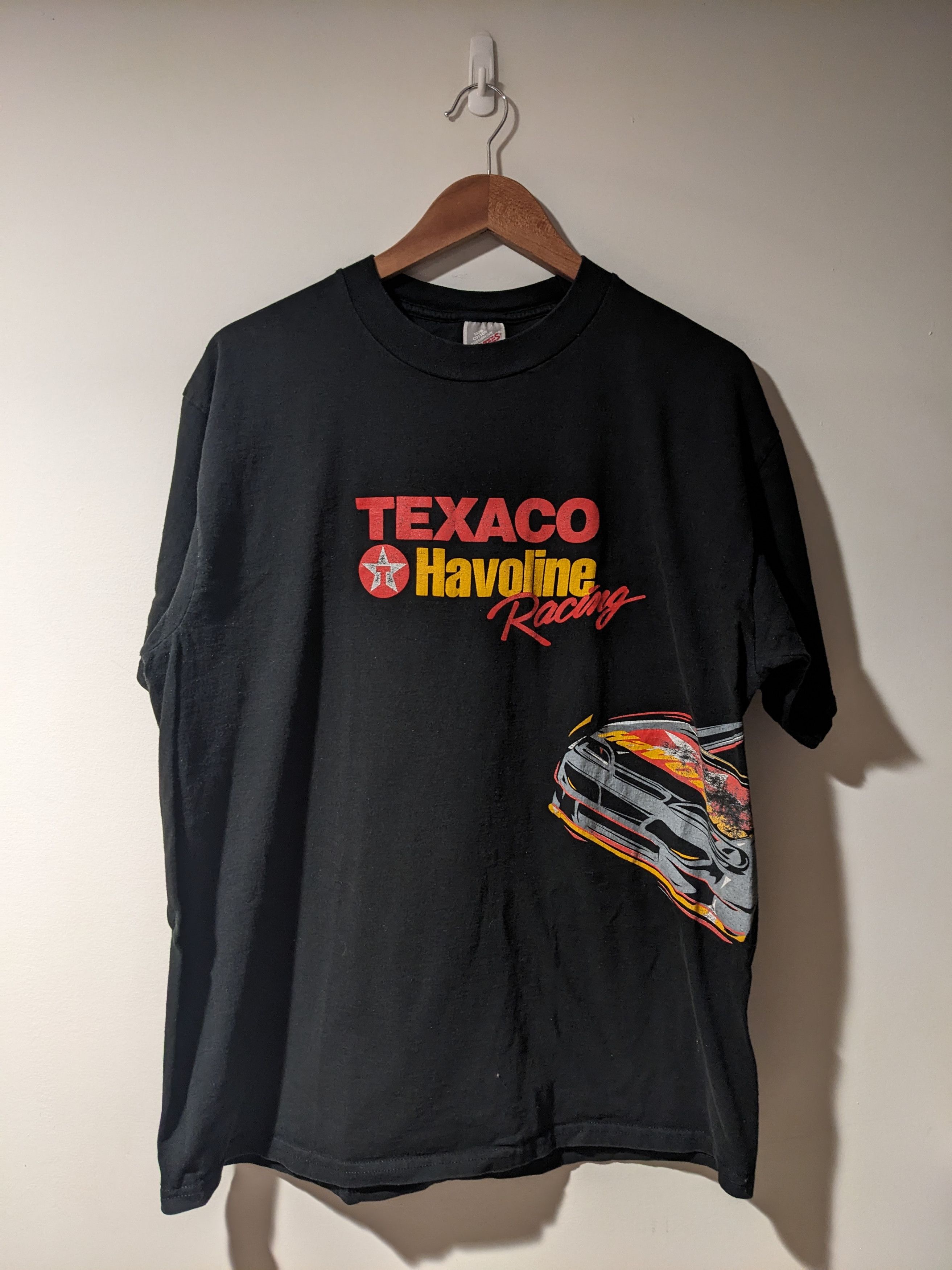 NASCAR Vintage 90s Texaco Havoline Racing Nascar Wrap T-Shirt Size US XL / EU 56 / 4 - 1 Thumbnail