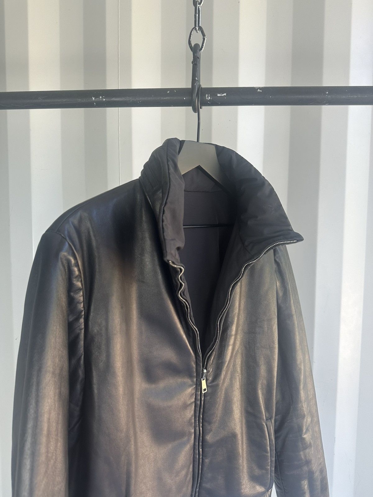 Gucci Leather Reversible Puffer Jacket Tom Ford Era Size US M / EU 48-50 / 2 - 3 Thumbnail