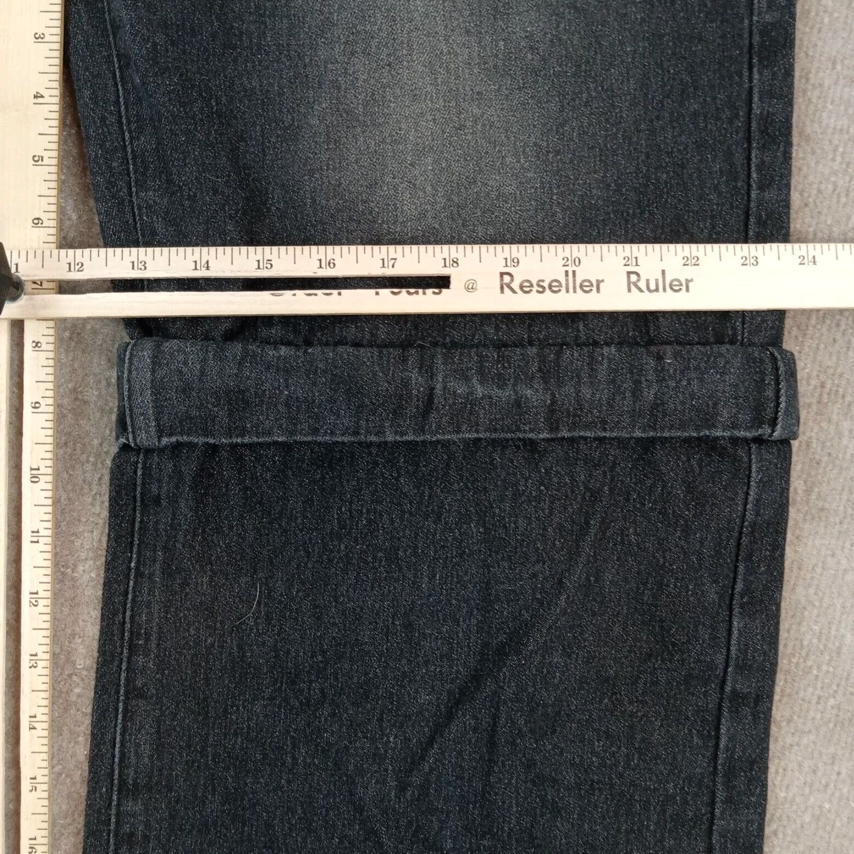 Cider Cider Black High Rise Straight Leg Studded Jeans Womens Large Size 36" / US 14 / IT 50 - 4 Thumbnail