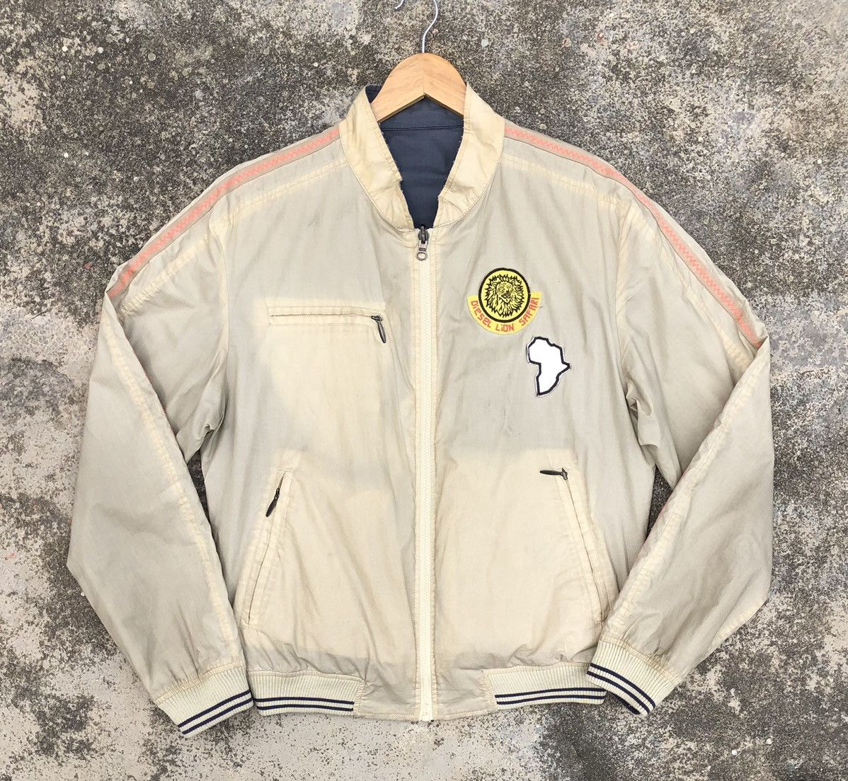 Diesel Vintage Diesel Sun Faded Reversible Bomber Jacket Size US M / EU 48-50 / 2 - 3 Thumbnail