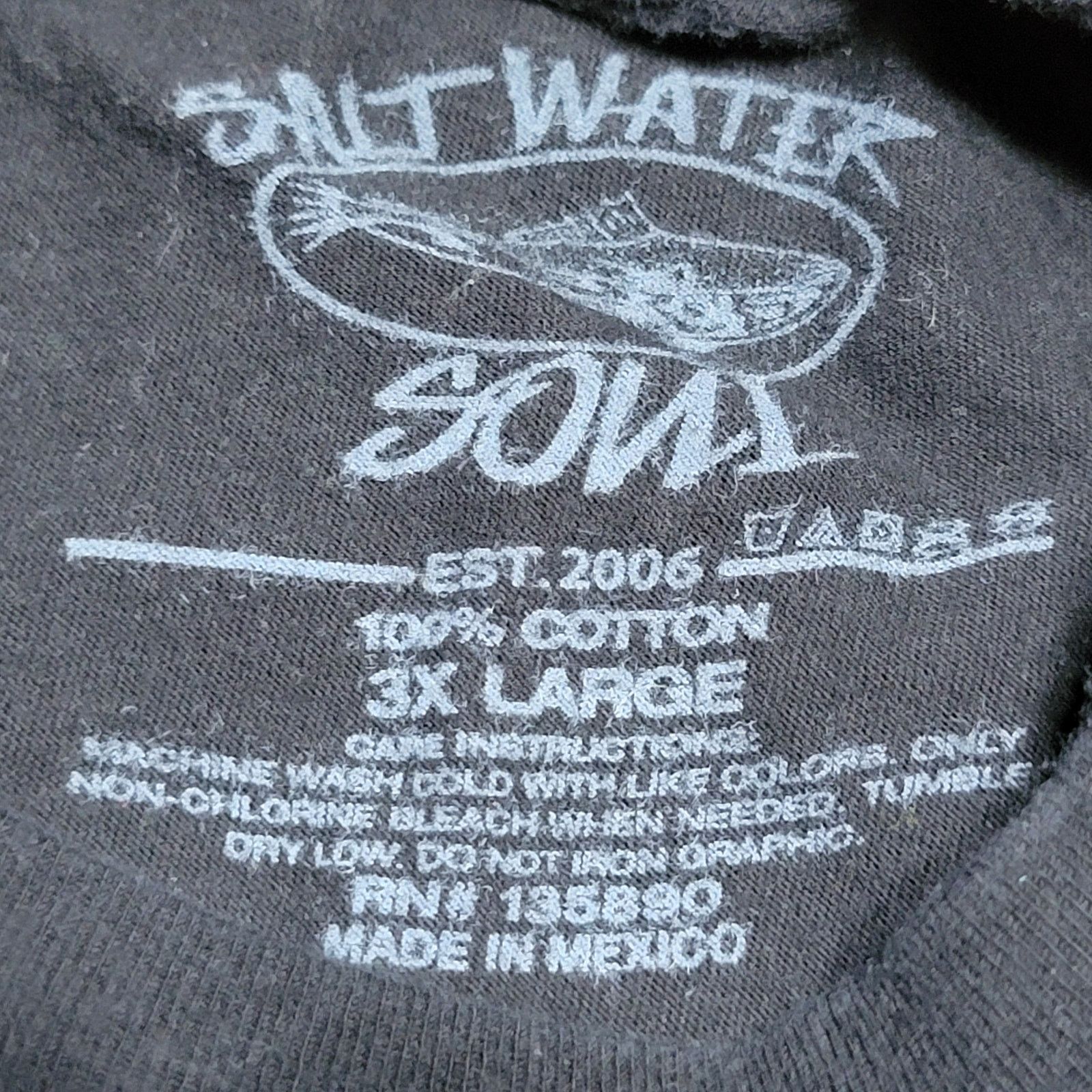 Other Salt Water Soul Unisex Tee American Flag Logo - Size 3XL Size US XXL / EU 58 / 5 - 5 Thumbnail