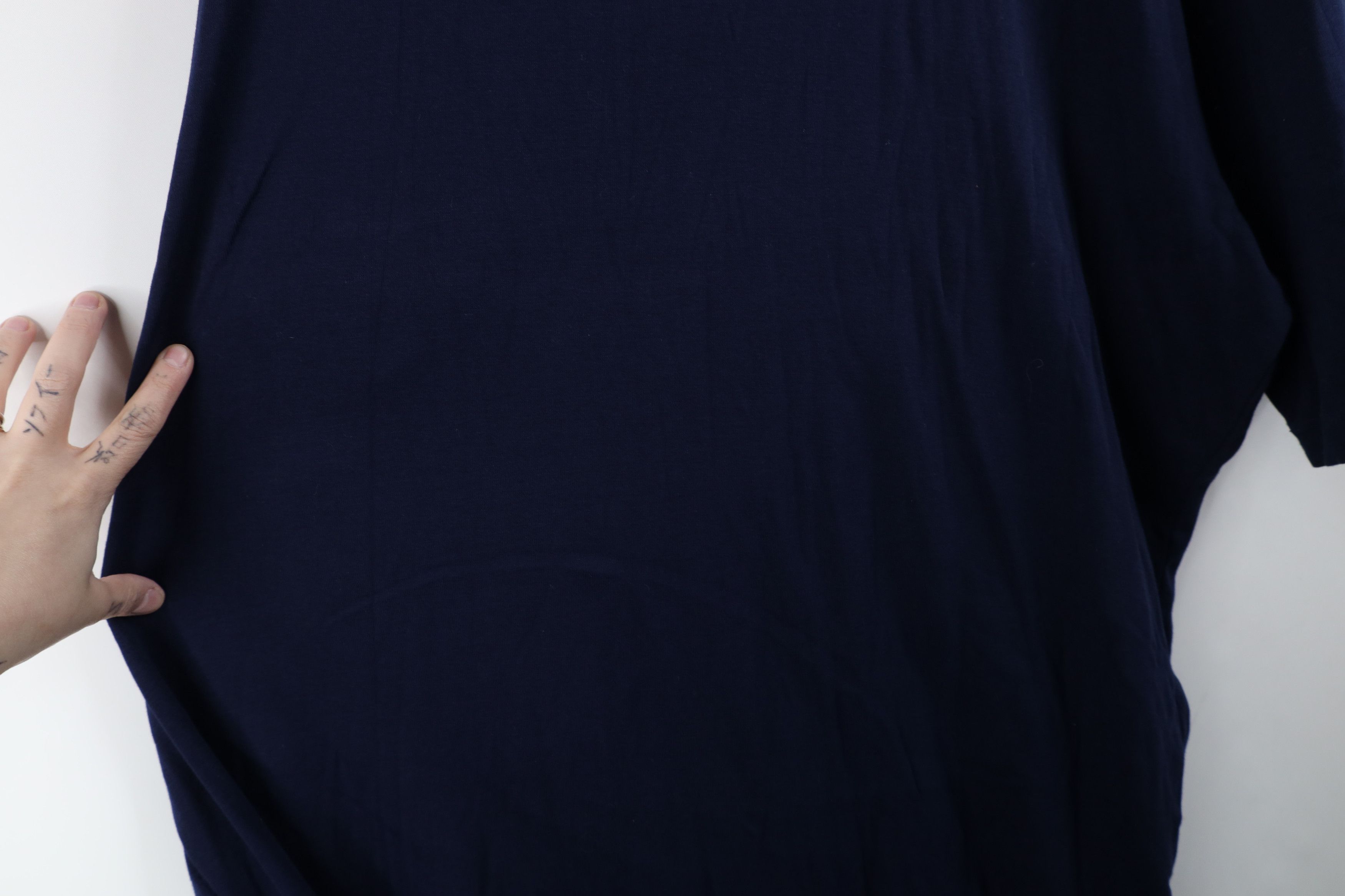 Ralph Lauren × Vintage Deadstock Vintage 90s Ralph Lauren V-Neck T-Shirt Navy Blue Size US XL / EU 56 / 4 - 9 Thumbnail