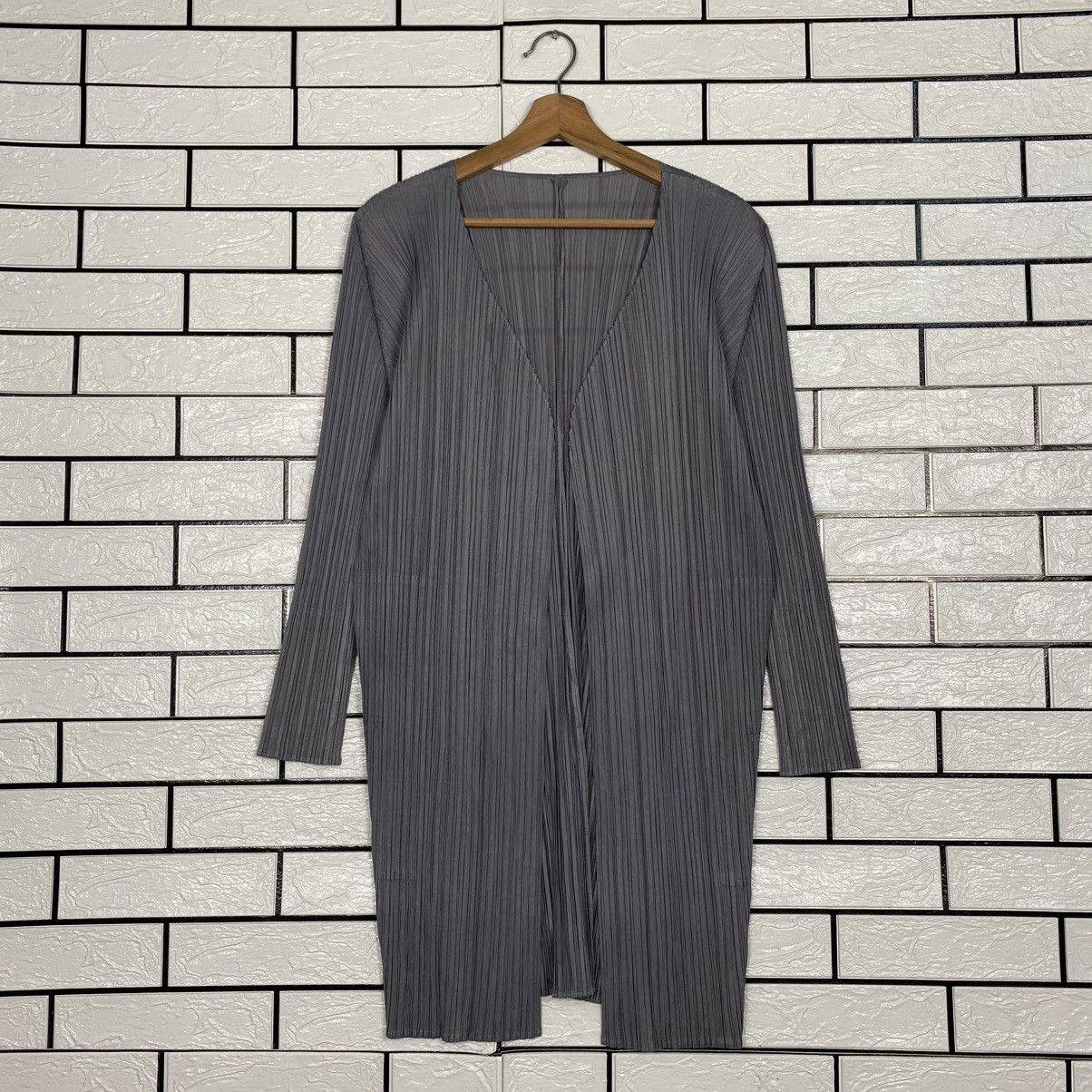 Pleats Please Issey Miyake 🔥Vintage Long Cardigan Jacket Pleats Please Issey Miyake Size M / US 6-8 / IT 42-44 - 10 Thumbnail