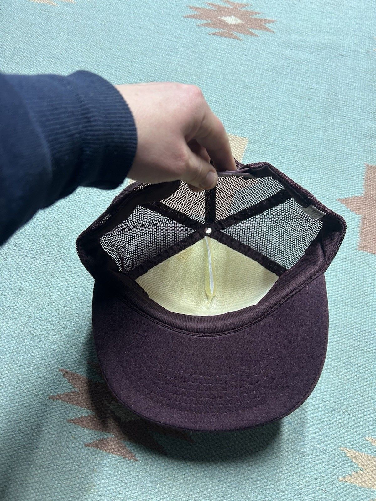 Vintage Vintage trucker hat Linden lumber company Alabama maroon Size ONE SIZE - 5 Thumbnail