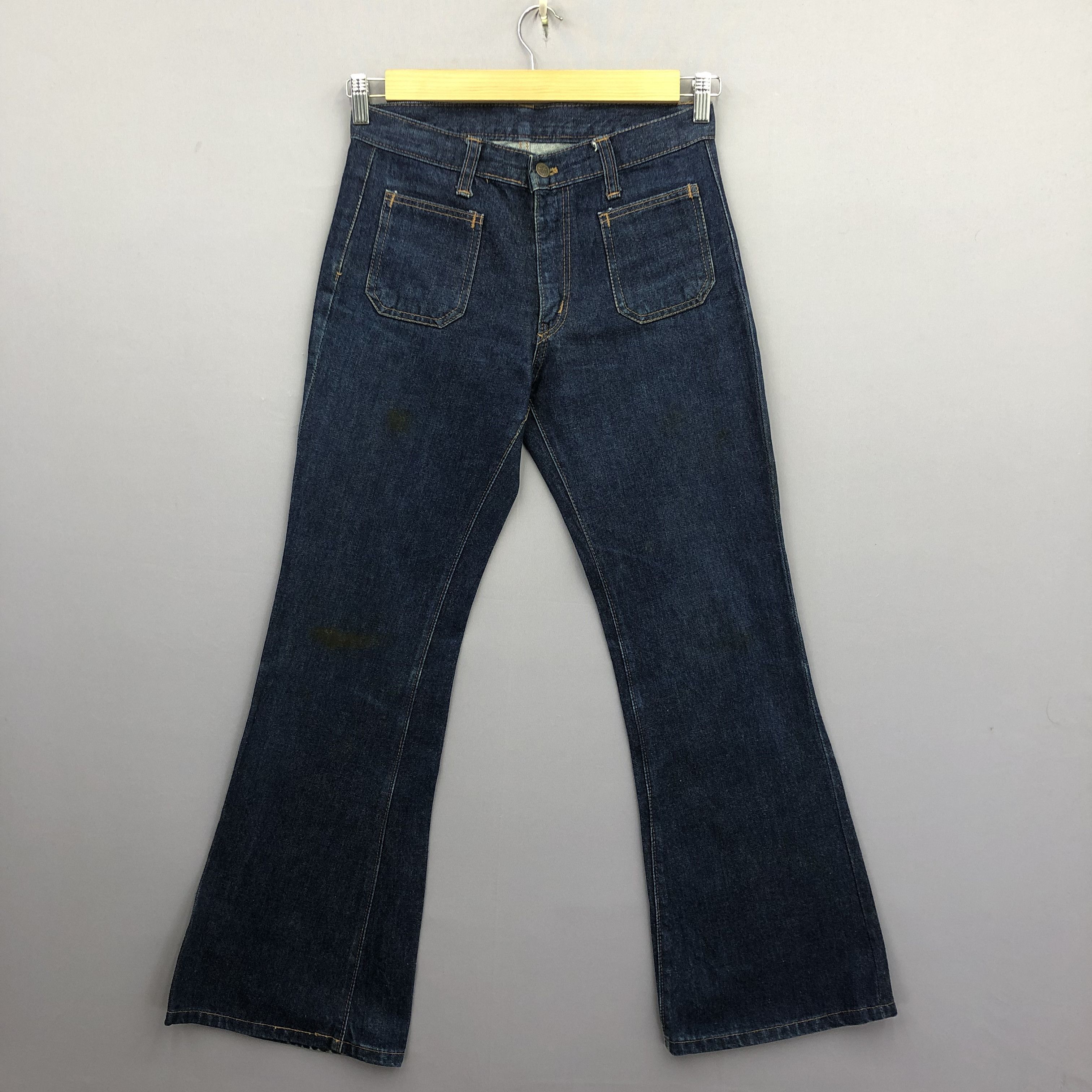 Japanese Brand Vintage 70s Cactus Flare Bush Pants Jeans Wide Leg Denim Size US 30 / EU 46 - 1 Thumbnail