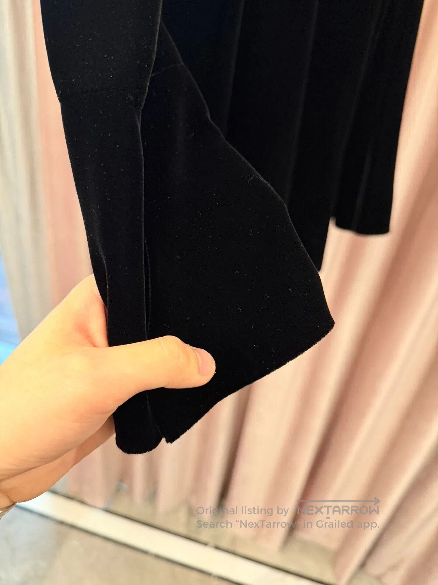 Saint Laurent Paris Saint Laurent Black Velvet Dress. Size S / US 4 / IT 40 - 4 Thumbnail