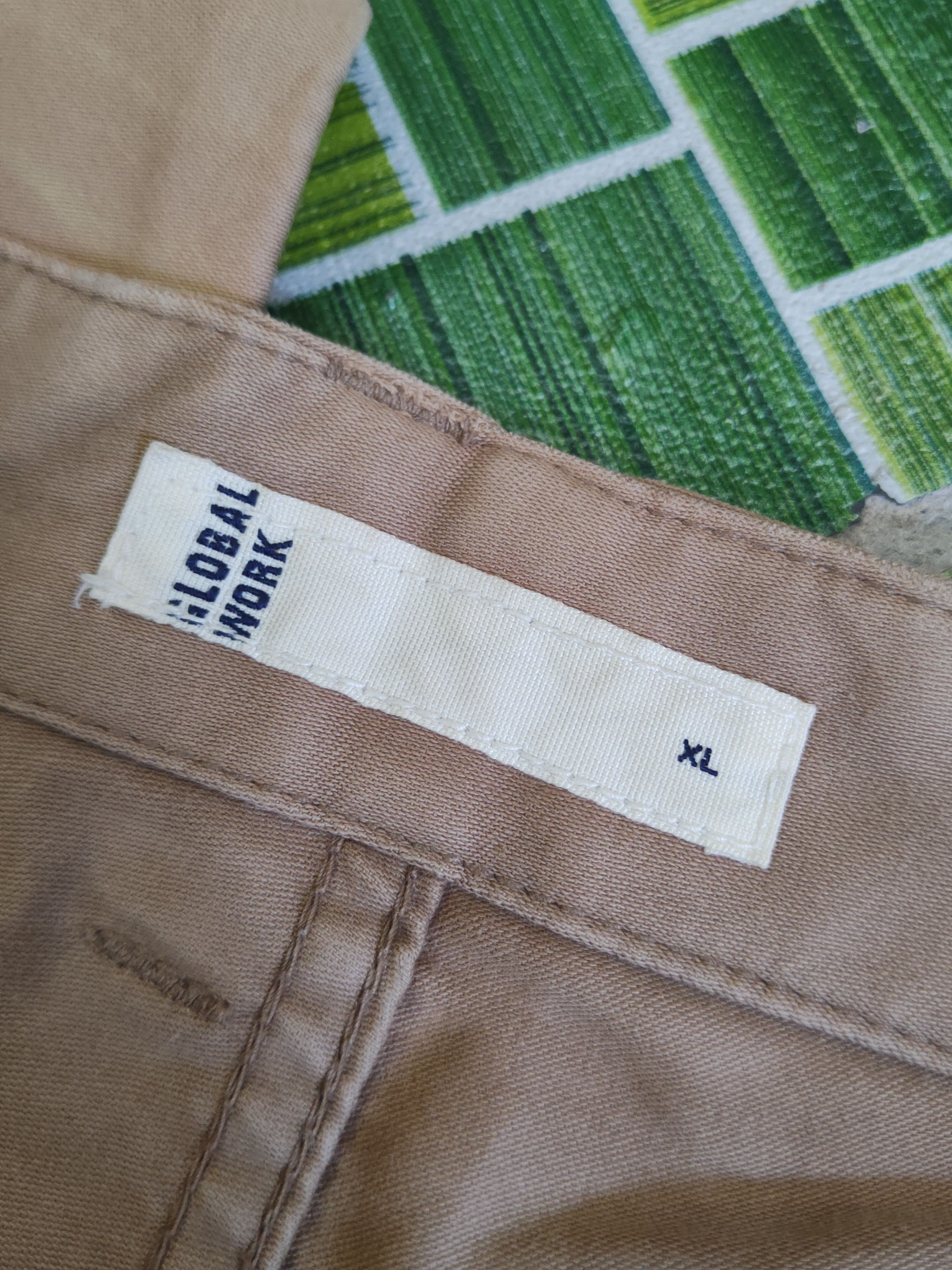 Global Work DL Global Work Light Brown Multipocket Cargo Pants #1648 Size US 34 / EU 50 - 14 Thumbnail
