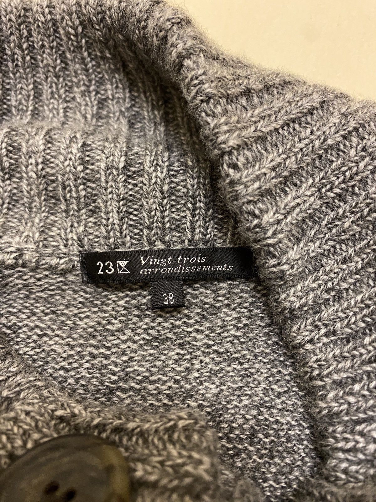 Japanese Brand 23 Homme 3/4 Sleeve Knit Sweater Size M / US 6-8 / IT 42-44 - 8 Thumbnail