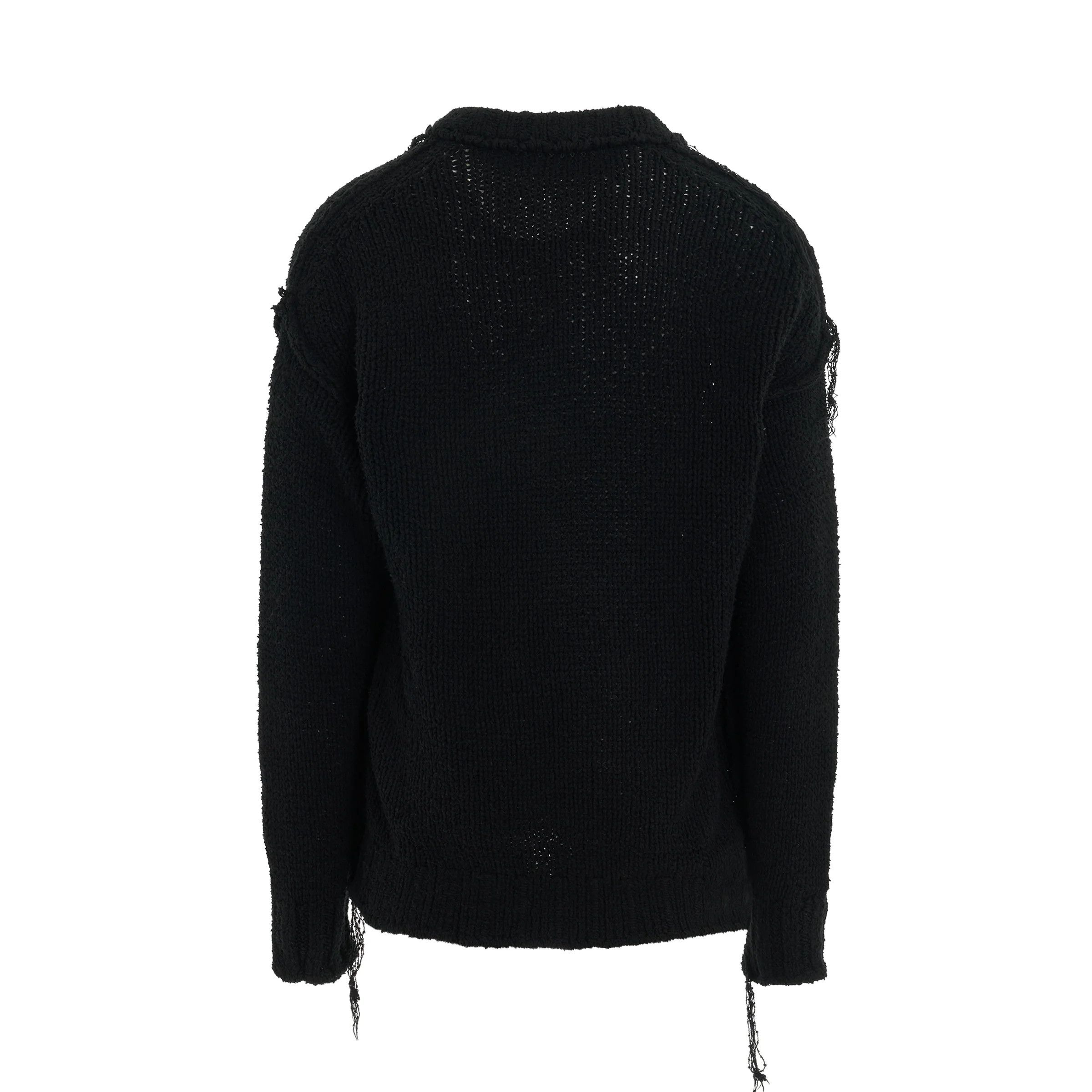 Sacai o1mris0824 Knit Pullover in Black Size US L / EU 52-54 / 3 - 4 Thumbnail