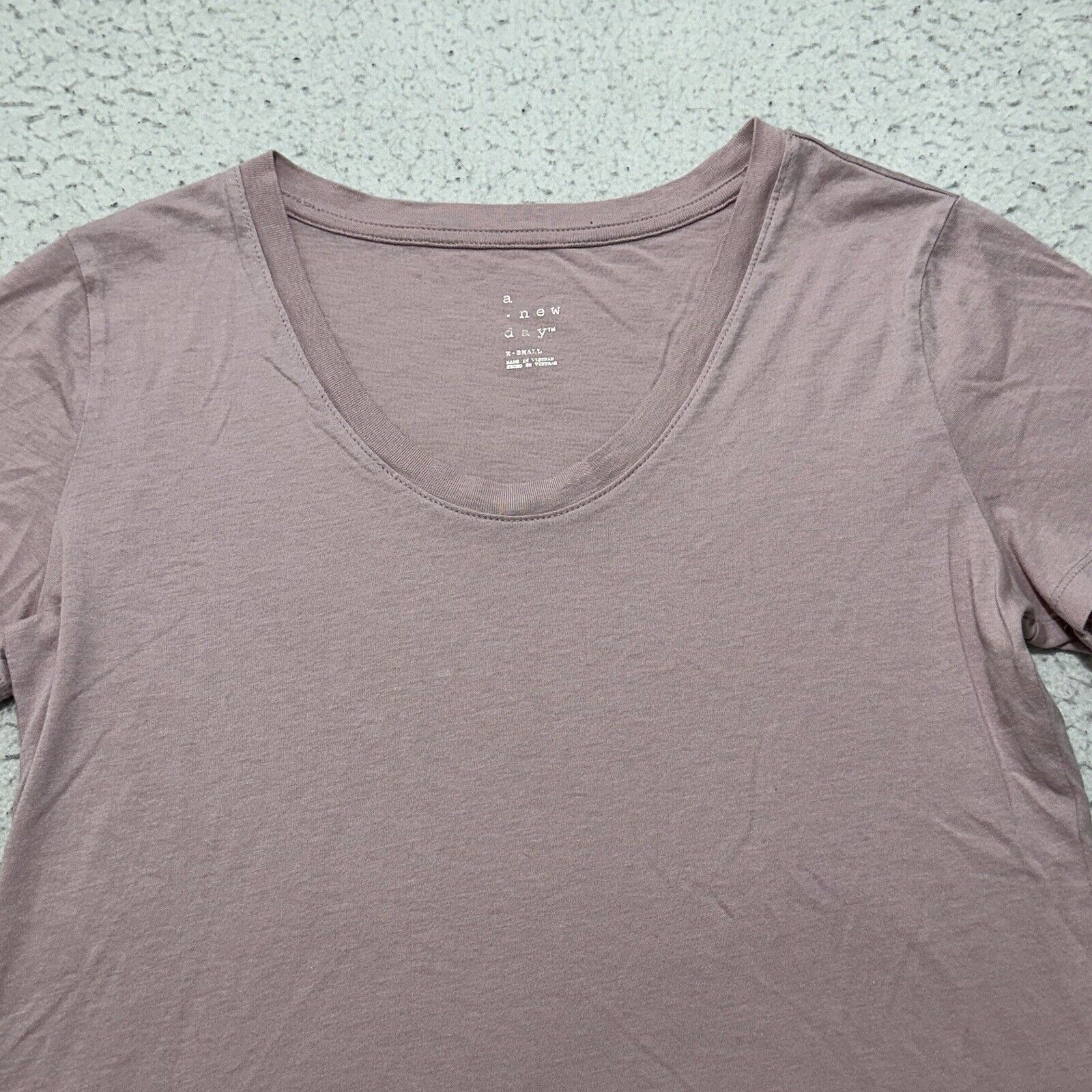 Other A New Day XS Light Pink Scoop Neck Tee Pullover T Shirt Size XS / US 0-2 / IT 36-38 - 2 Thumbnail