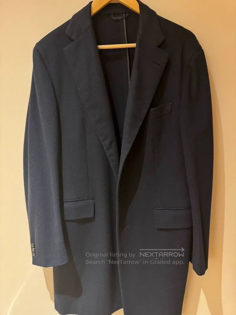 Brioni Brioni Blue full cashmere coat Size US L / EU 52-54 / 3 - 1 Thumbnail