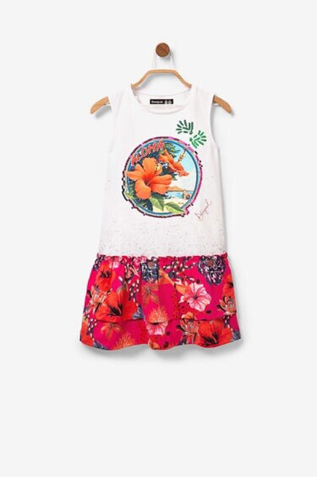 Desigual Disigual Dress Kids 3/4 Sleeveless drop-waist dress Size ONE SIZE - 5 Thumbnail