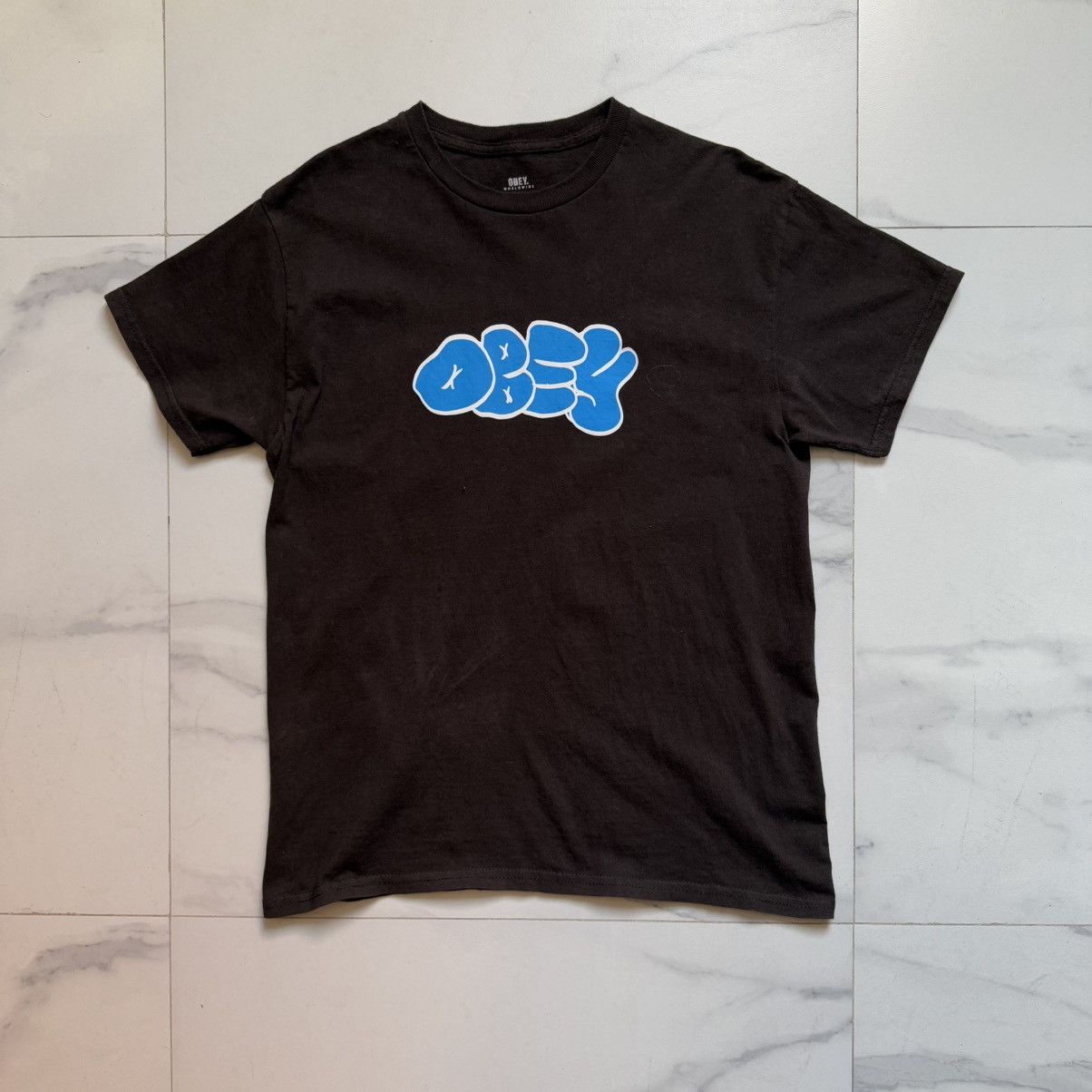 Obey × Vintage Vintage Y2K Obey Graffiti Letters T-Shirt Size US M / EU 48-50 / 2 - 2 Thumbnail