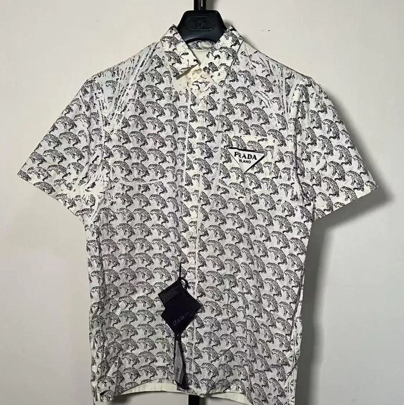 Prada Prada Men's Short Sleeve T-Shirt in White Size US XL / EU 56 / 4 - 1 Thumbnail