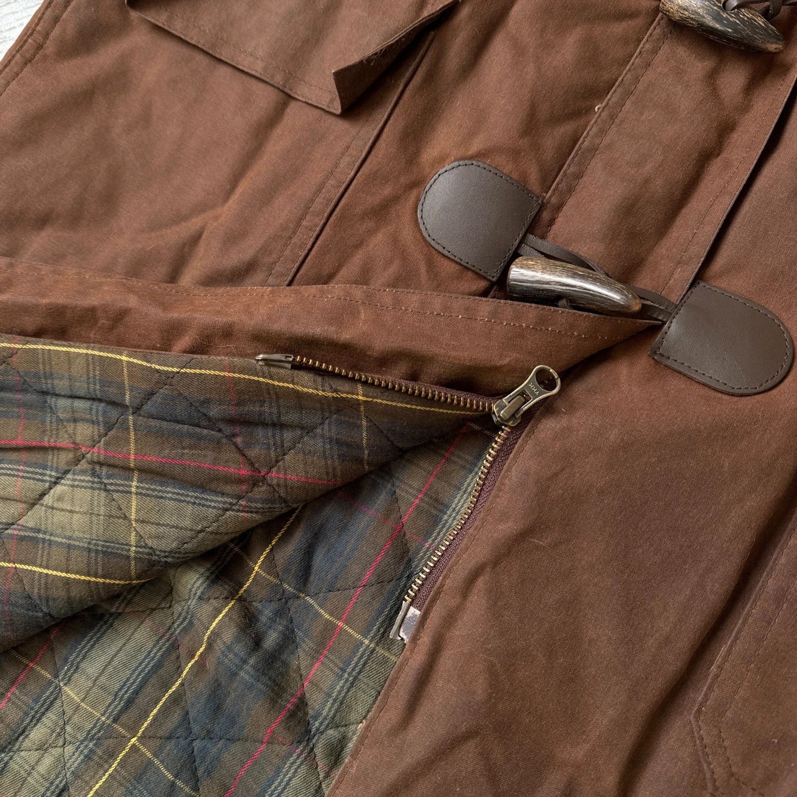 Vintage Vintage Traditional Waxed Cotton Duffle Coat British Style Size M / US 6-8 / IT 42-44 - 6 Thumbnail