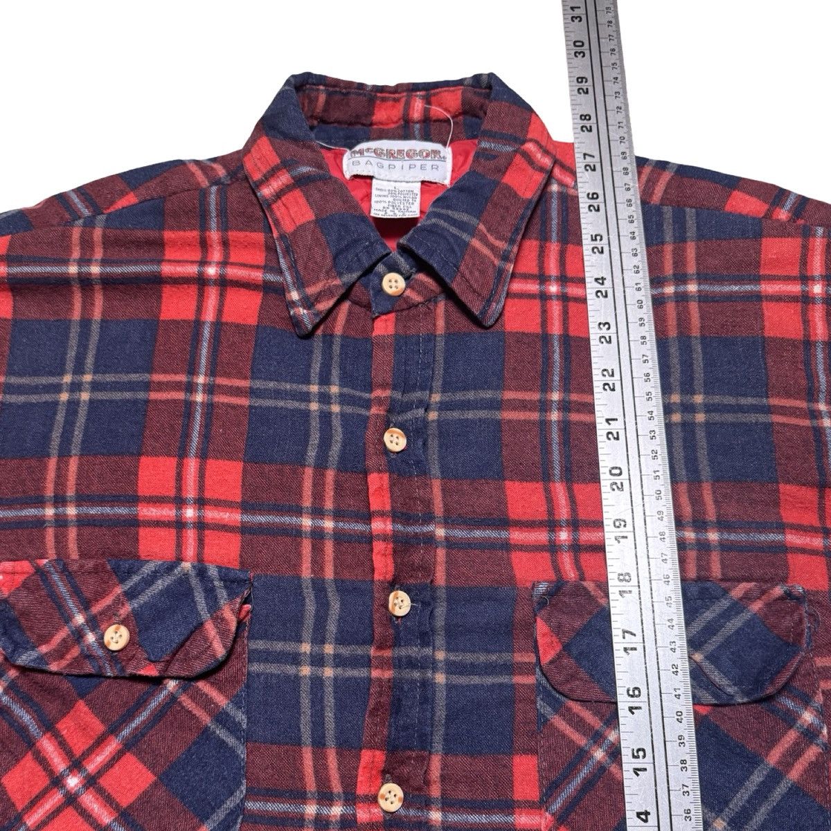 McGregor Vintage 80’s Mcgregor Bagpiper Wool Lined Plaid Flannel L Size US L / EU 52-54 / 3 - 5 Thumbnail