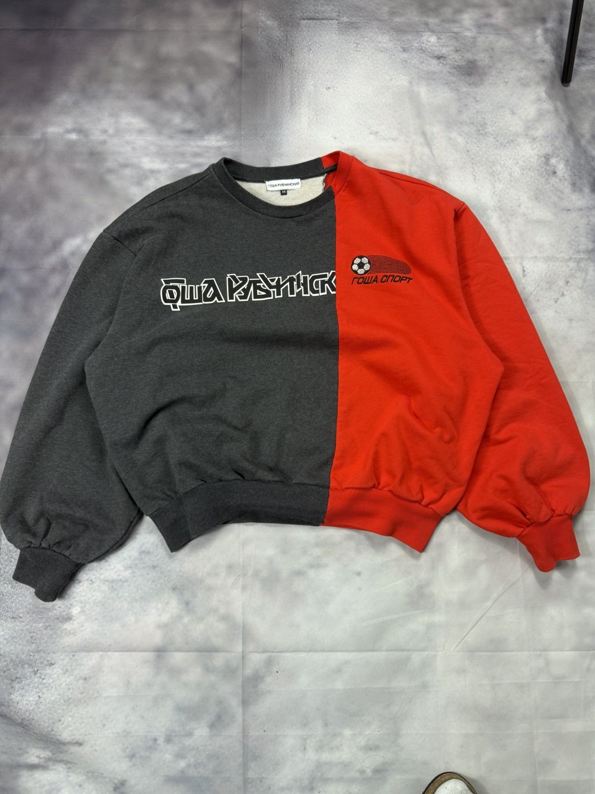 Gosha Rubchinskiy split logo crewneck Size US XS / EU 42 / 0 - 1 Thumbnail