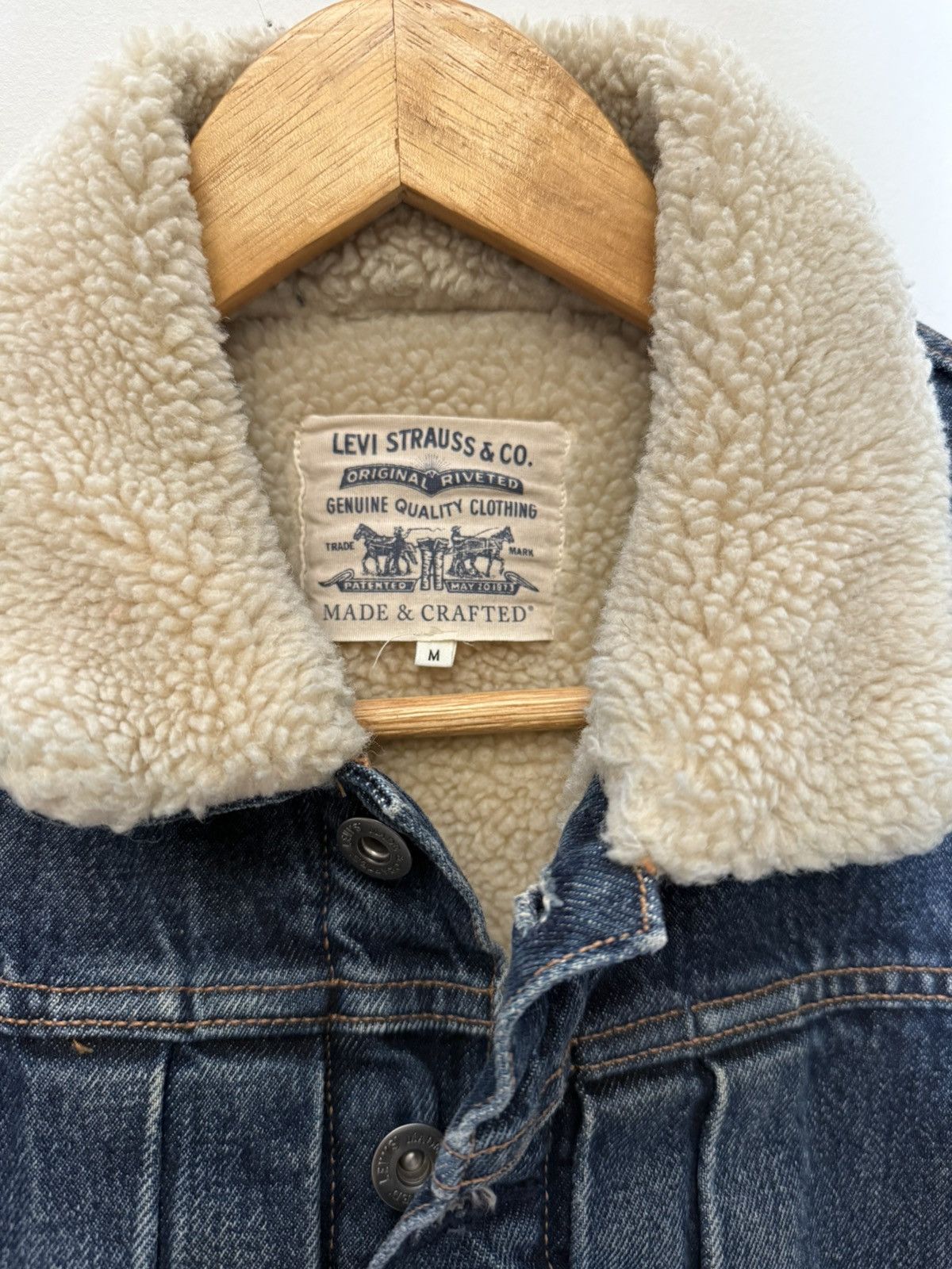 Levi's Made & Crafted Shearling denim jacket Size US M / EU 48-50 / 2 - 3 Thumbnail