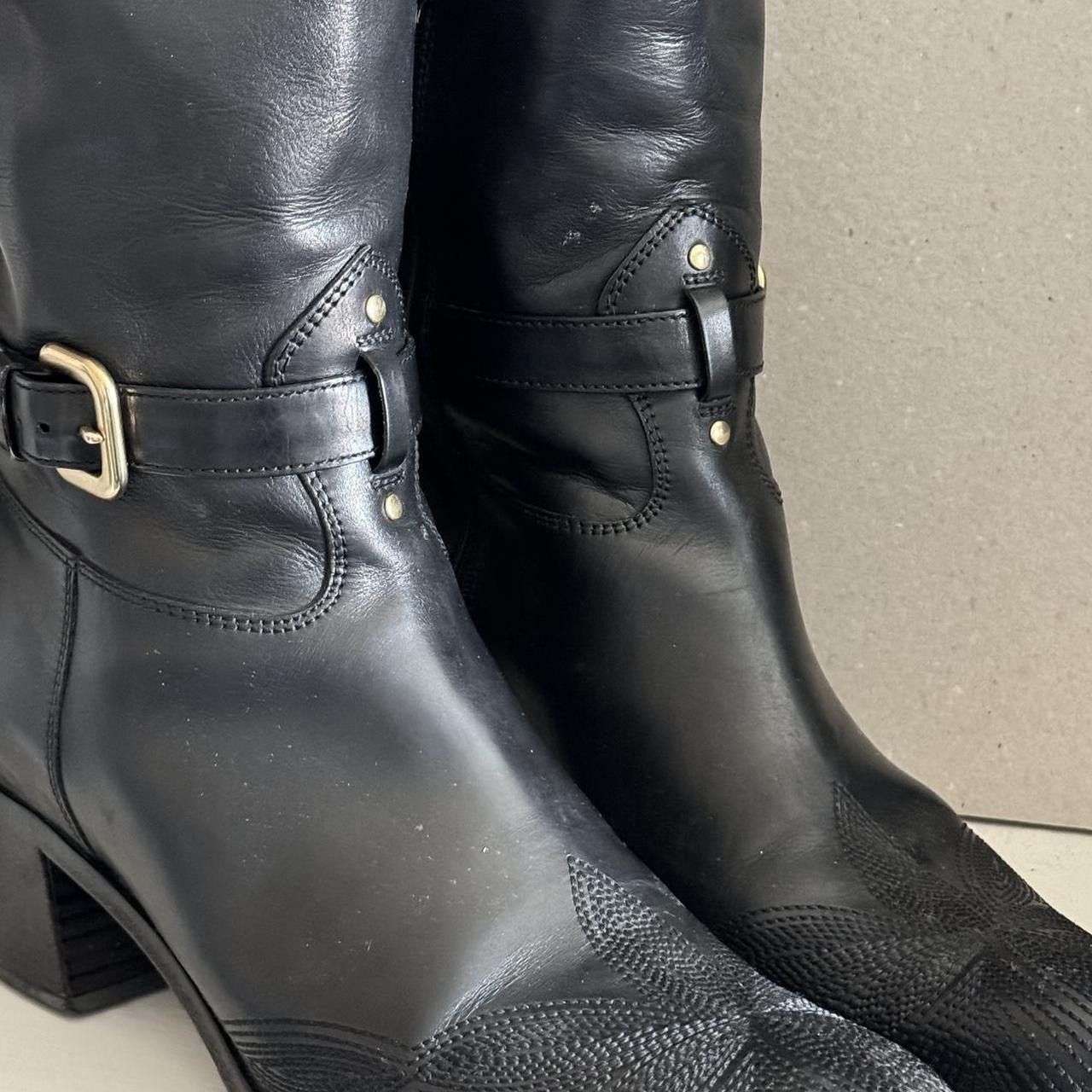 Prada Prada Archive Vintage biker gladiator boots with many belts Size US 8 / IT 38 - 6 Thumbnail