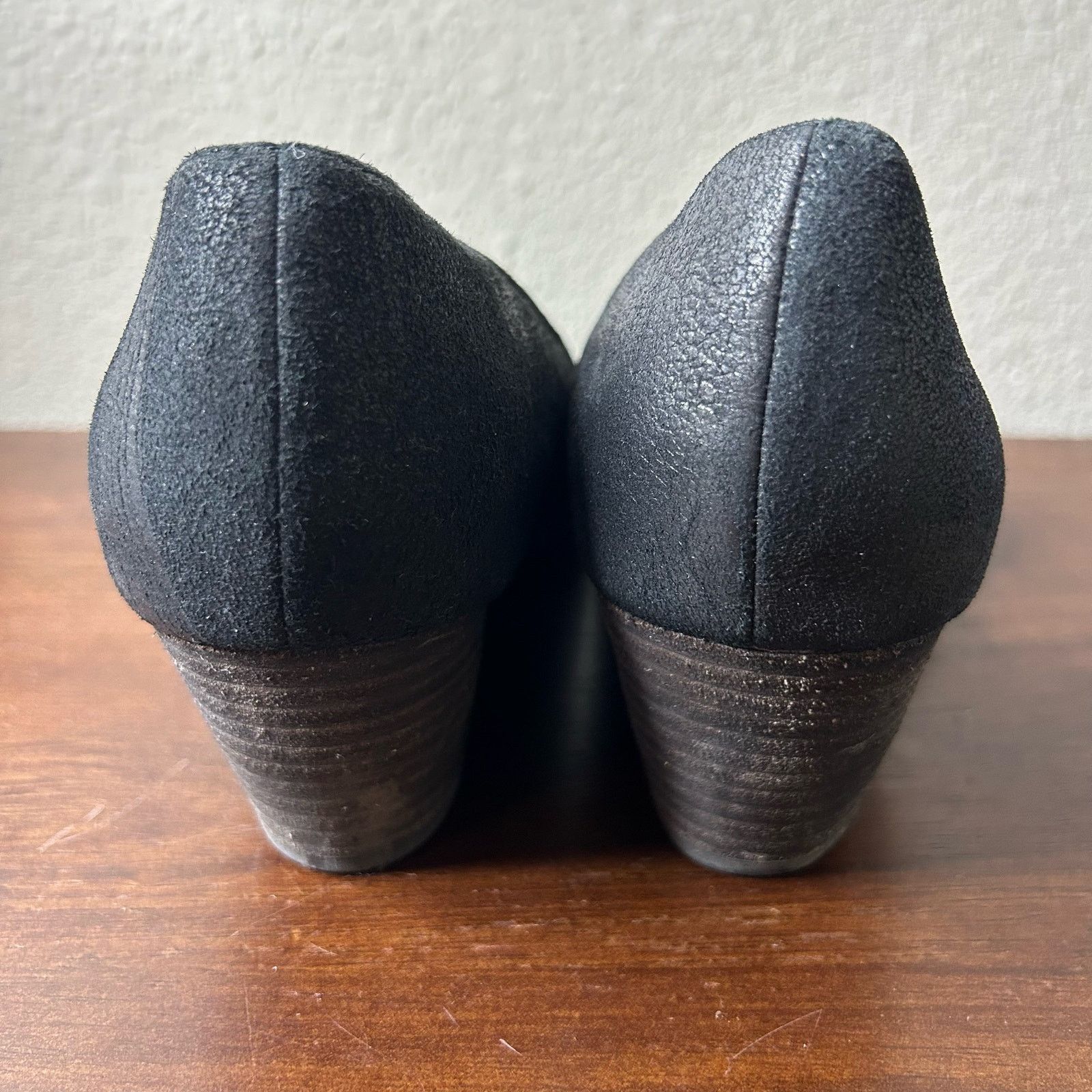 Eileen Fisher Eileen Fisher Shoes Heels Pumps Lily Black Suede Size 8 Size US 8 / IT 38 - 3 Thumbnail
