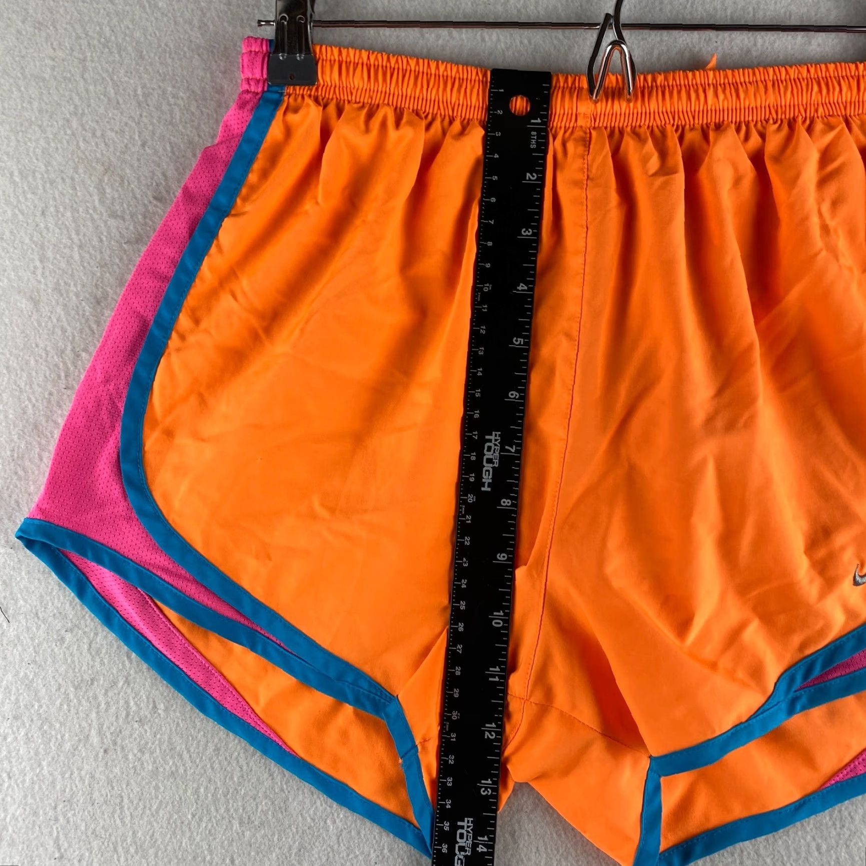 Nike Nike Running Shorts Women XS Orange Softshell Pull On Light Weight Drawstring Size 26" / US 2 / IT 38 - 7 Thumbnail