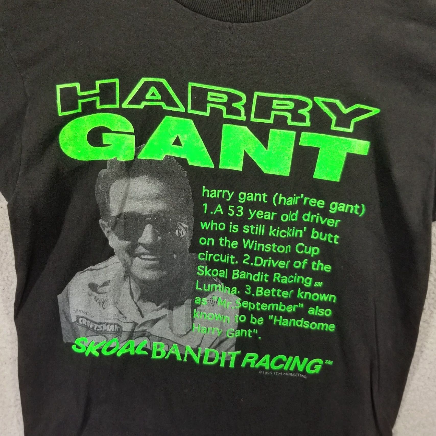 Gant VINTAGE Harry Gant NASCAR T-Shirt Men Large Skoal Bandit Logo 90s Racing USA Size US L / EU 52-54 / 3 - 2 Thumbnail
