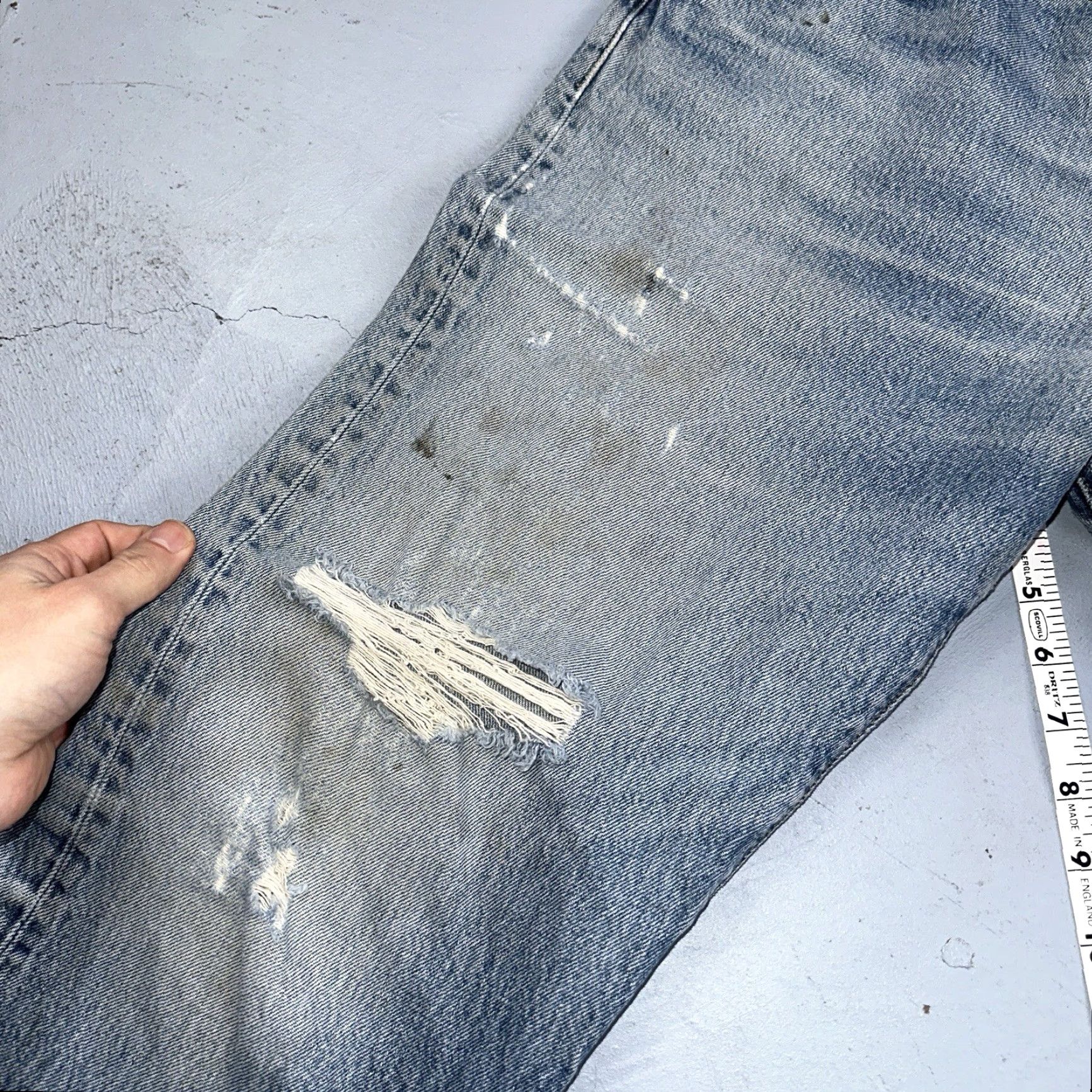 Levi's Levi's 501 Vintage 90s Mexico Levi's Jeans 501 Straight Light Wash 36x34 Men Denim Cotton Blue N/A Size US 36 / EU 52 - 6 Thumbnail